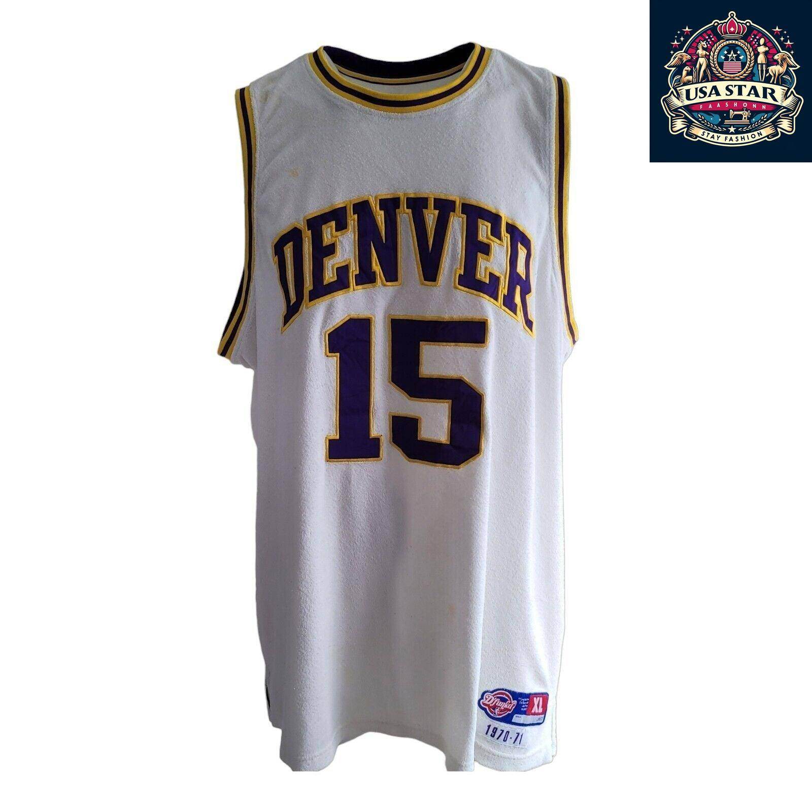 Antony Denver 15 Hardwood Classic D'Funkd 1970 - 71 Reebok XL Denver Nuggets Jersey - USASTARFASHION