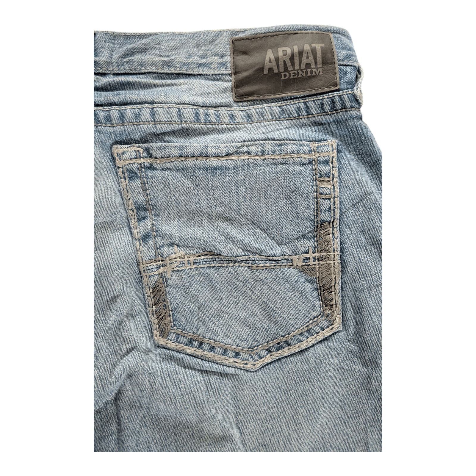 Ariat M7 Slim Fit Jeans W33 L32 Straight Leg Light Wash Denim Cowboy Western - USASTARFASHION
