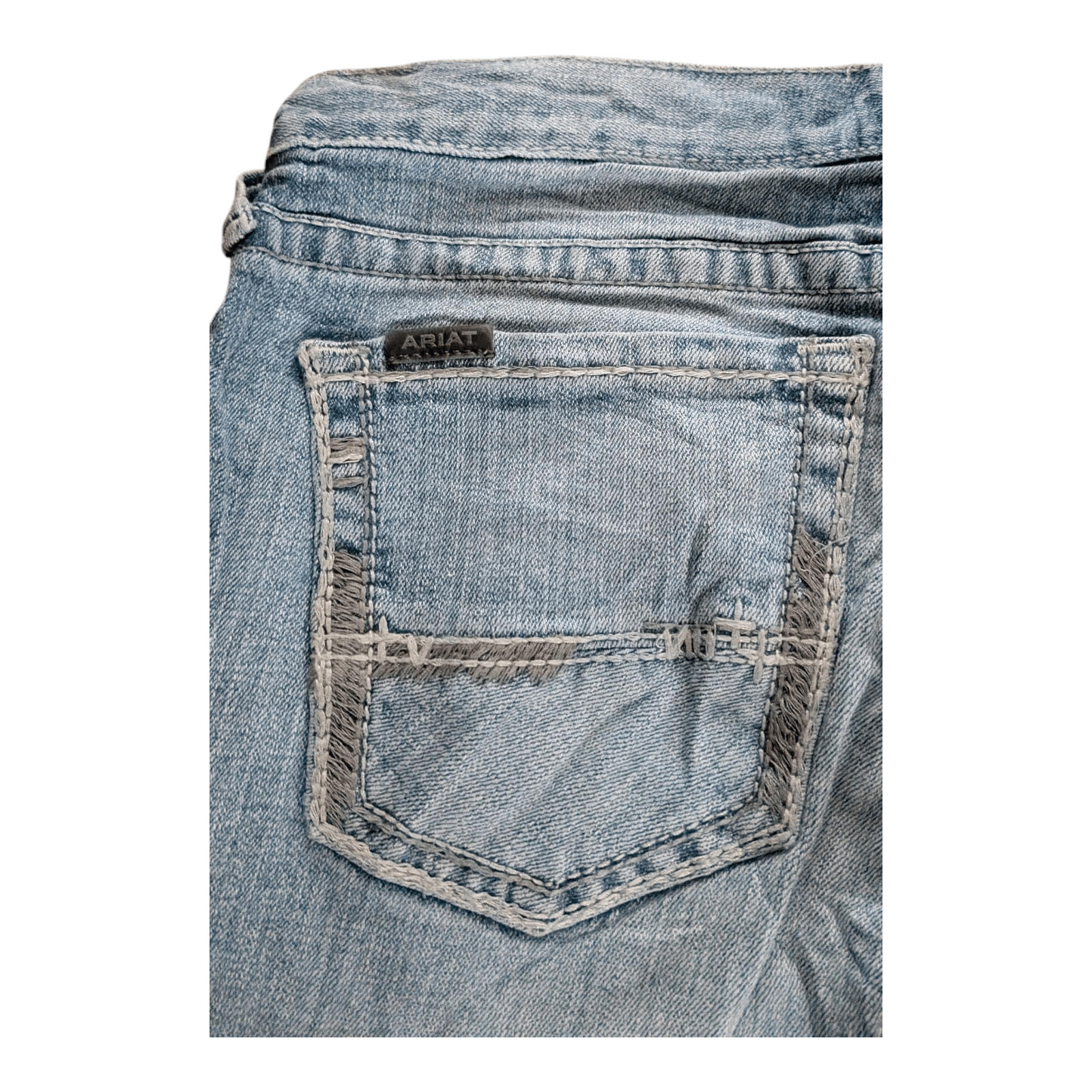 Ariat M7 Slim Fit Jeans W33 L32 Straight Leg Light Wash Denim Cowboy Western - USASTARFASHION