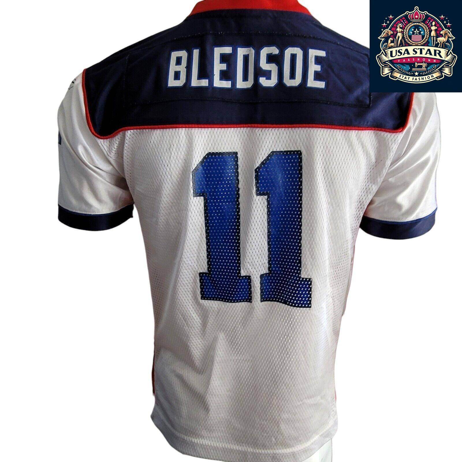Authentic Reebok New England Patriots Youth Jersey, Drew Bledsoe, Size L 14 - 16, Premium Quality - USASTARFASHION
