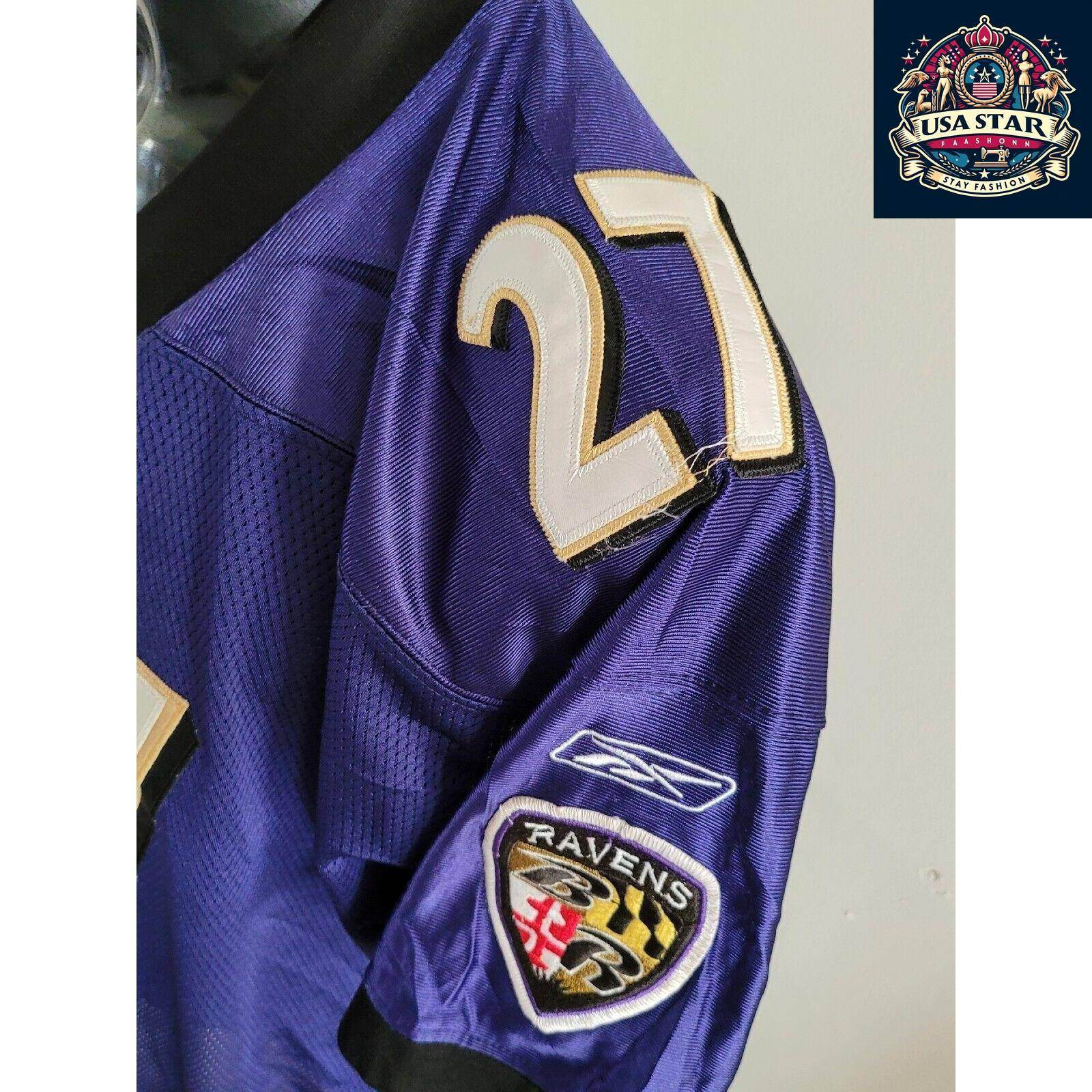 Baltimore Ravens Authentic Reebok Jersey Adult Large 27 Ray Rice - Comfortable & Durable NFL Apparel - USASTARFASHION