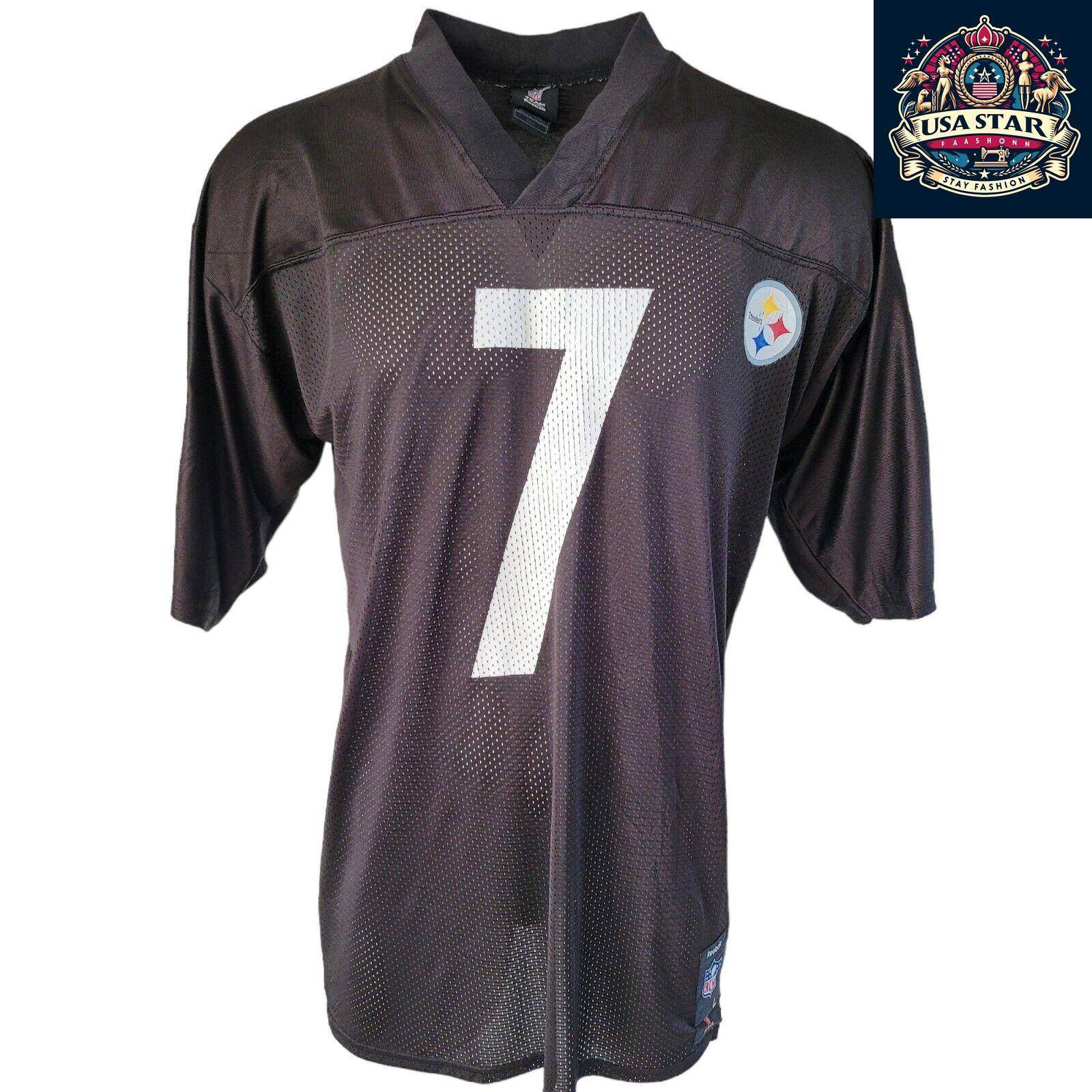 Ben Roethlisberger 7 Pittsburgh Steelers Jersey - Size L, High - Quality Fabric, Comfortable Fit - USASTARFASHION