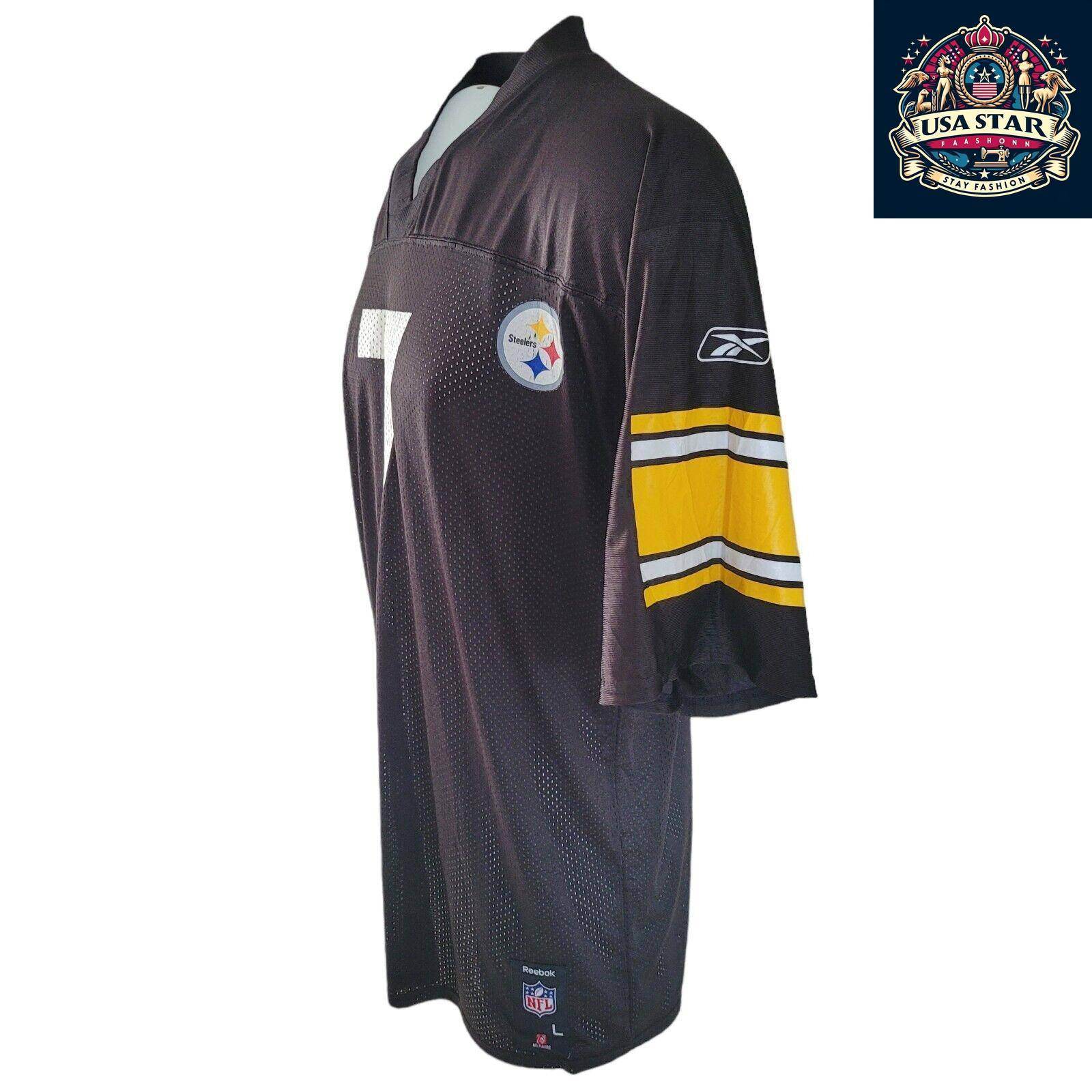 Ben Roethlisberger 7 Pittsburgh Steelers Jersey - Size L, High - Quality Fabric, Comfortable Fit - USASTARFASHION