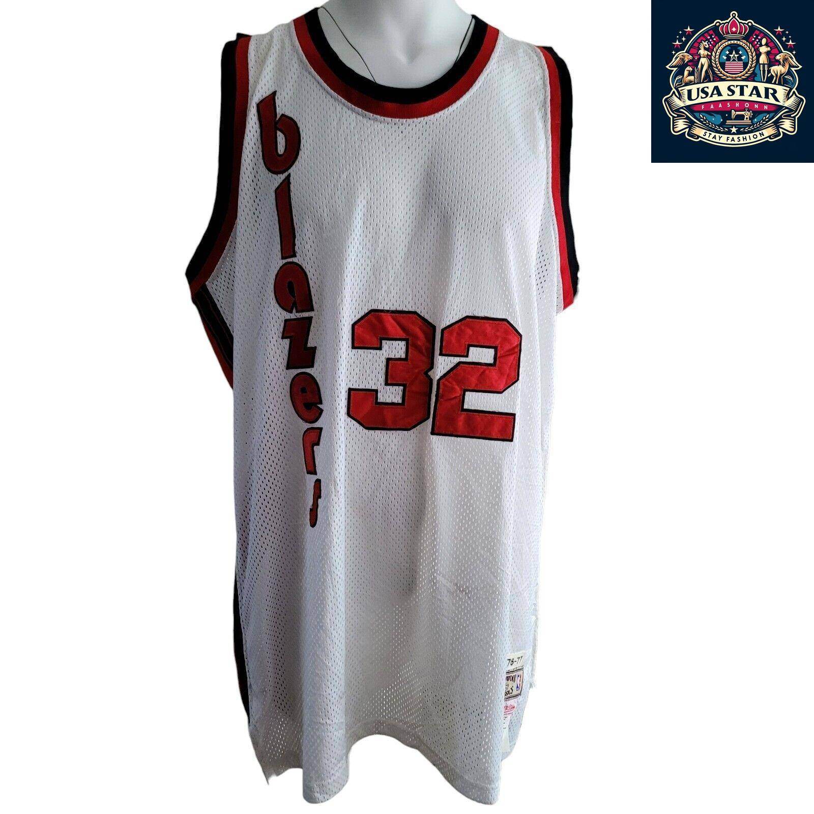 Bill Walton Jersey Portland Trail Blazers 32 Mitchell & Ness Hardwood Classics 1976 - 77 Size 56 - USASTARFASHION