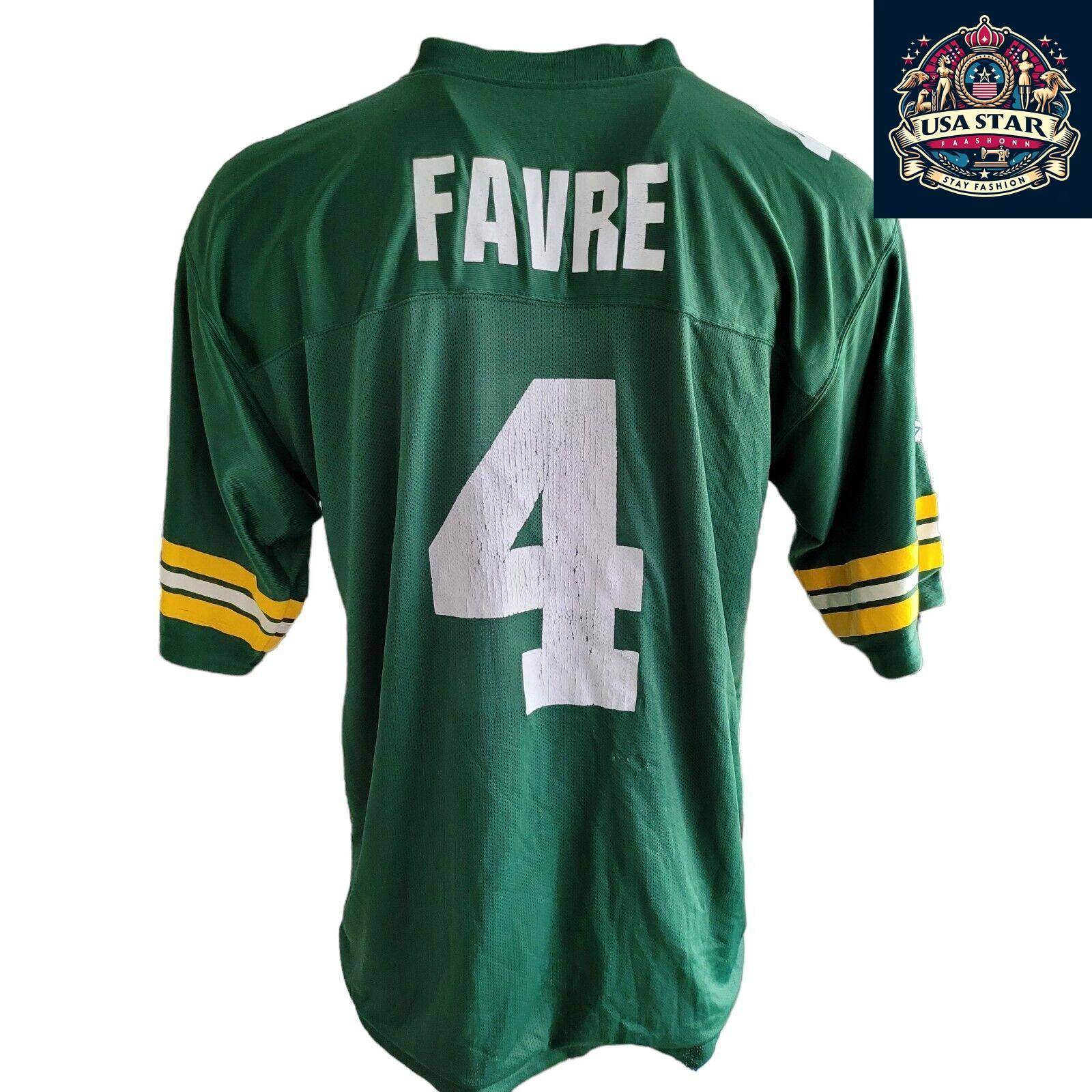 Brett Favre Jersey 4 Green Bay Packers NFL Reversible XL - Game Day Classic Gear - USASTARFASHION