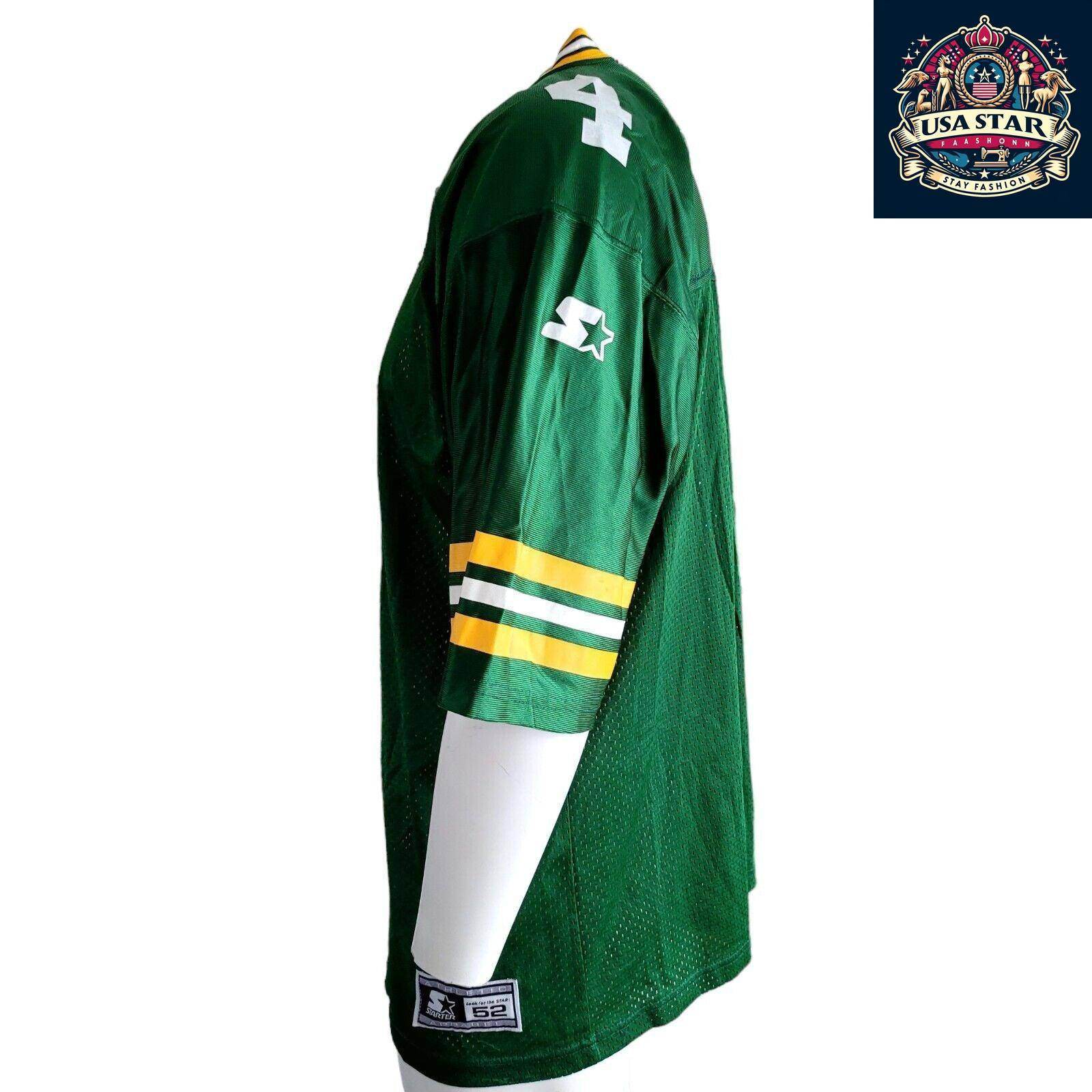 Brett Favre Jersey 4 Green Bay Packers - Size XL, 100% Polyester, Authentic NFL Gear - USASTARFASHION