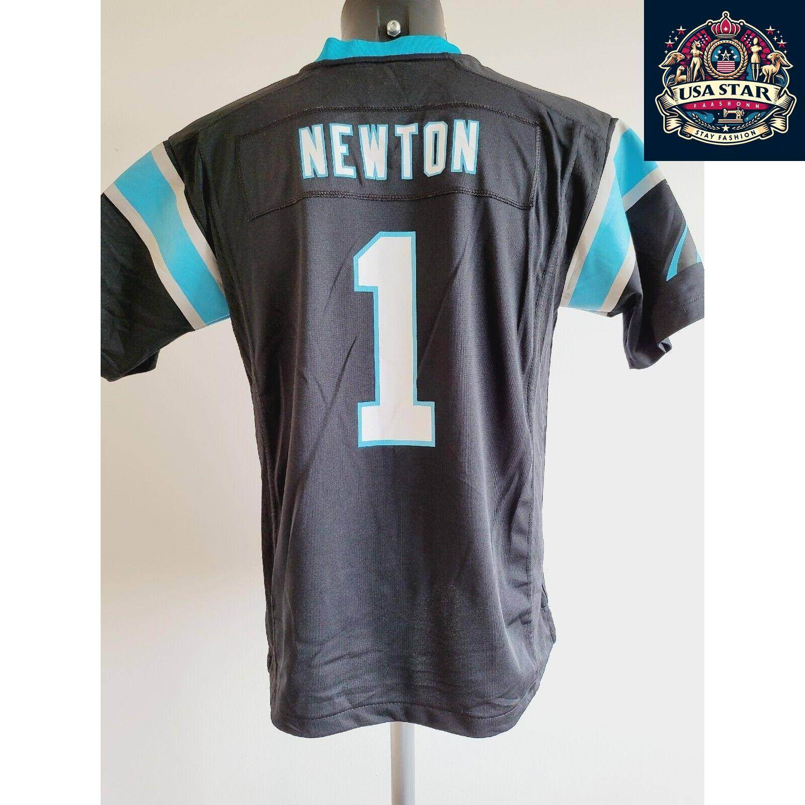 Cam Newton 1 Carolina Panthers Football Jersey Youth Size LG 14 - 16 - Stylish & Comfortable - USASTARFASHION