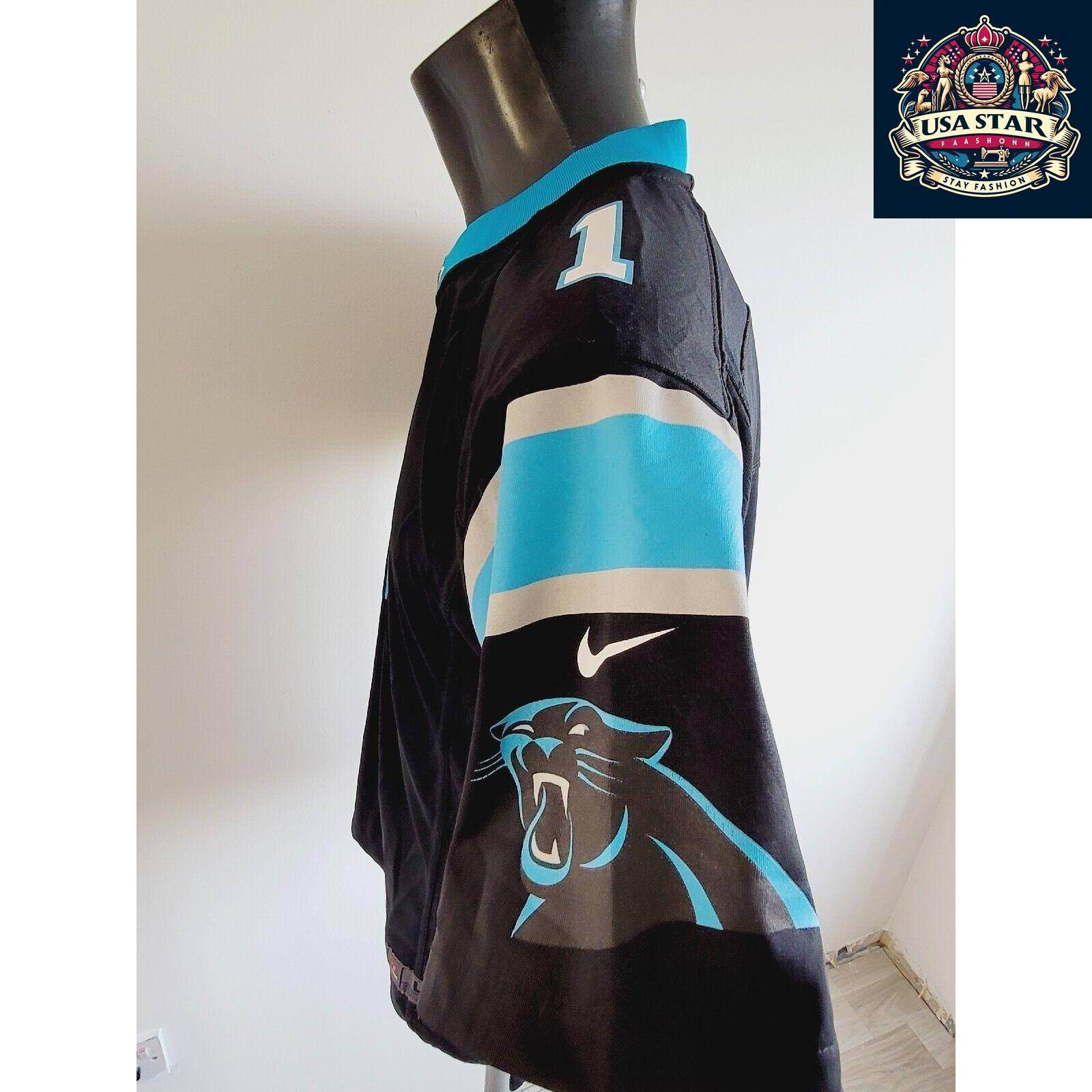 Cam Newton 1 Carolina Panthers Football Jersey Youth Size LG 14 - 16 - Stylish & Comfortable - USASTARFASHION