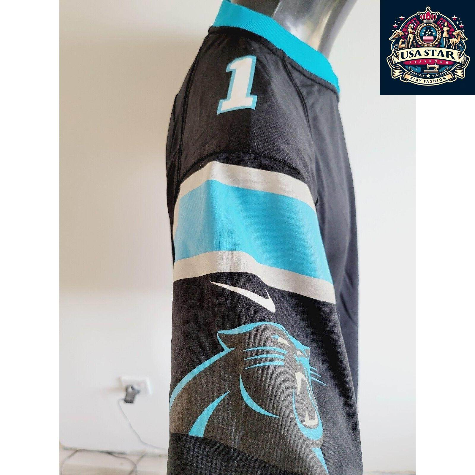 Cam Newton 1 Carolina Panthers Football Jersey Youth Size LG 14 - 16 - Stylish & Comfortable - USASTARFASHION
