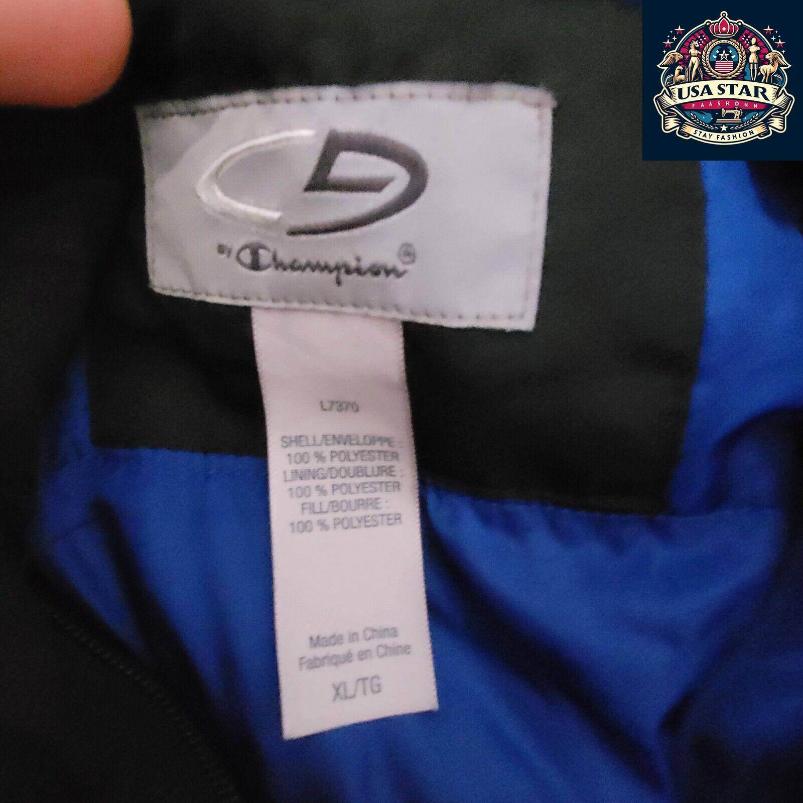 Champion VentureLoft Jacket XL - Lightweight Insulated Black Outerwear for Active Lifestyle - USASTARFASHION