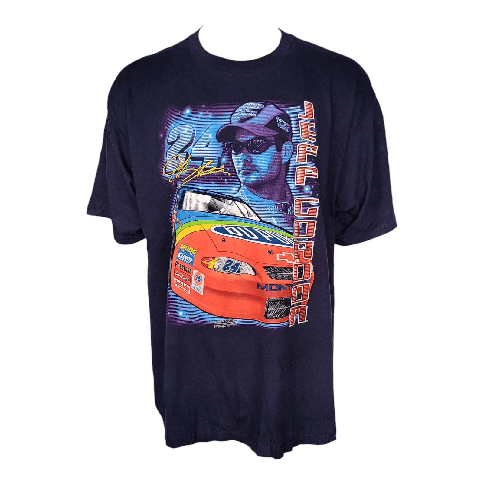 Vintage Jeff Gordon NASCAR T-Shirt XXL Chase Authentics 100% Cotton Racing Tee N - USASTARFASHION