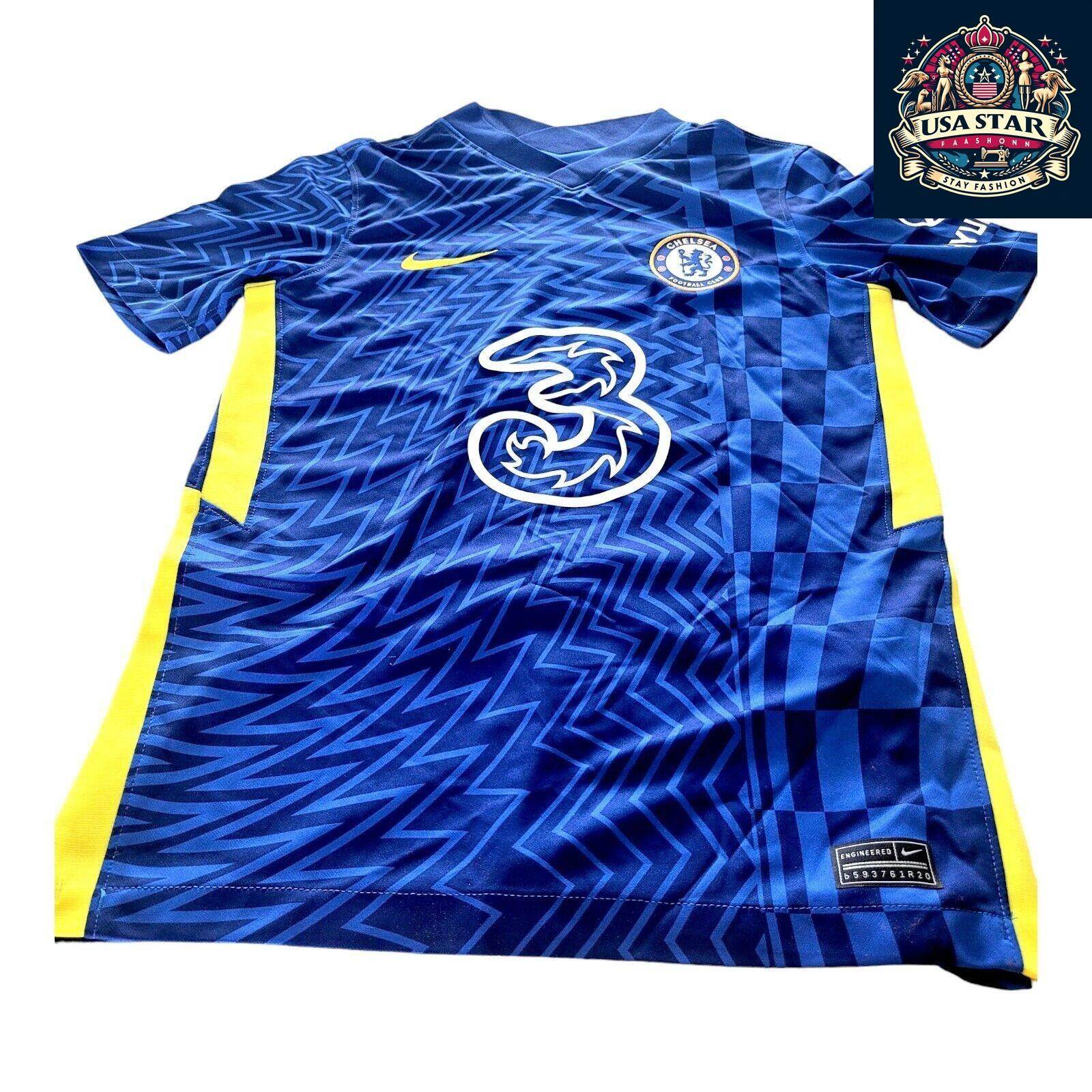 Chelsea FC Kids Shirt Nike Home Size M Dri - FIT Blue Personalized Arthur 6 - USASTARFASHION
