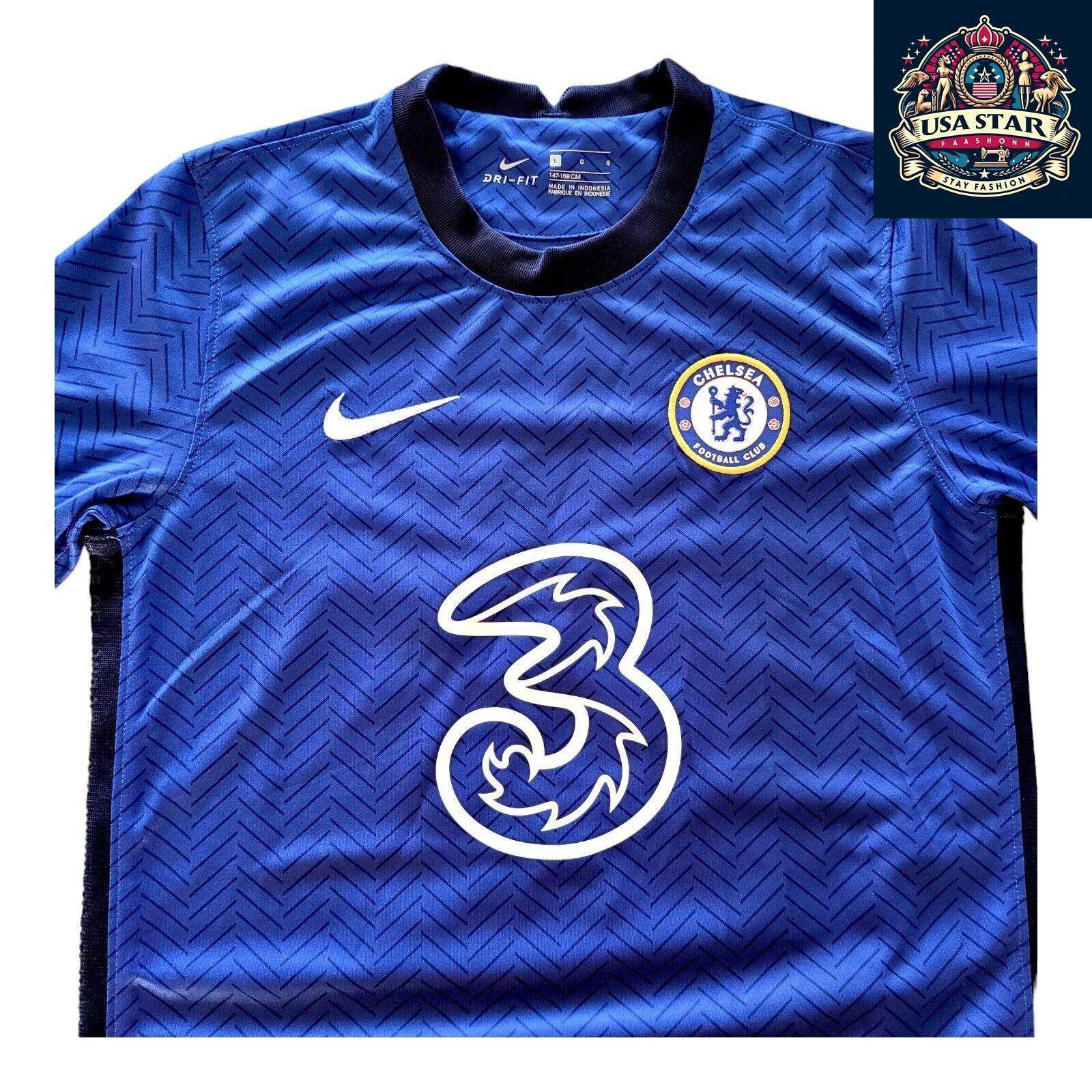 Chelsea FC Youth Home Jersey 2020/21 - Nike Dri - FIT - Personalized WILSON 12, Size L - USASTARFASHION