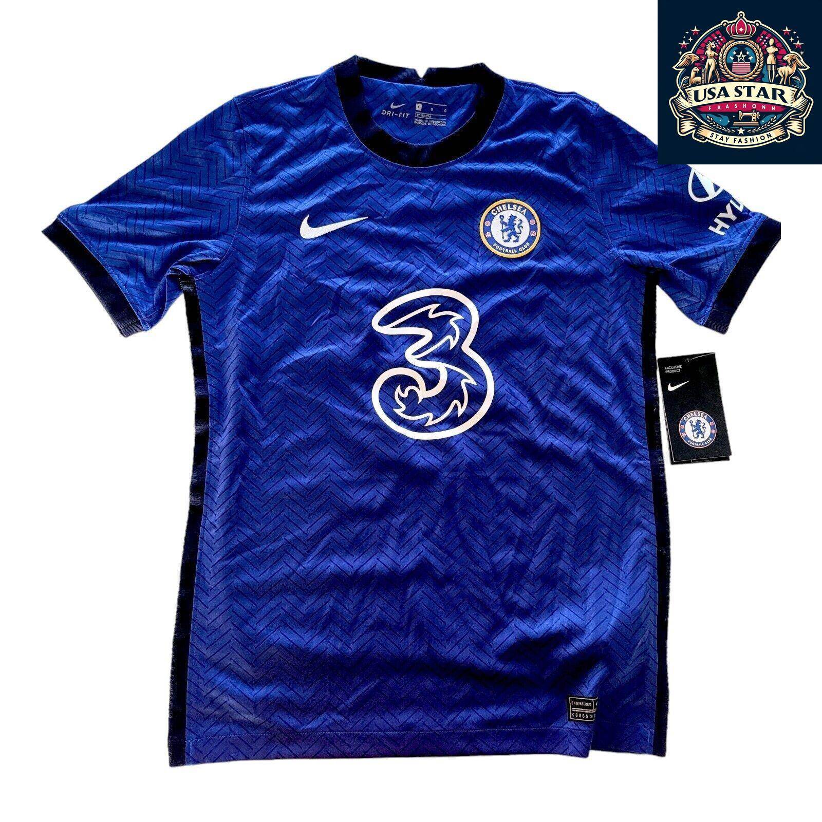 Chelsea FC Youth Home Shirt 2020/21 - Nike Dri - Fit, Lightweight, Breathable, Size L - USASTARFASHION