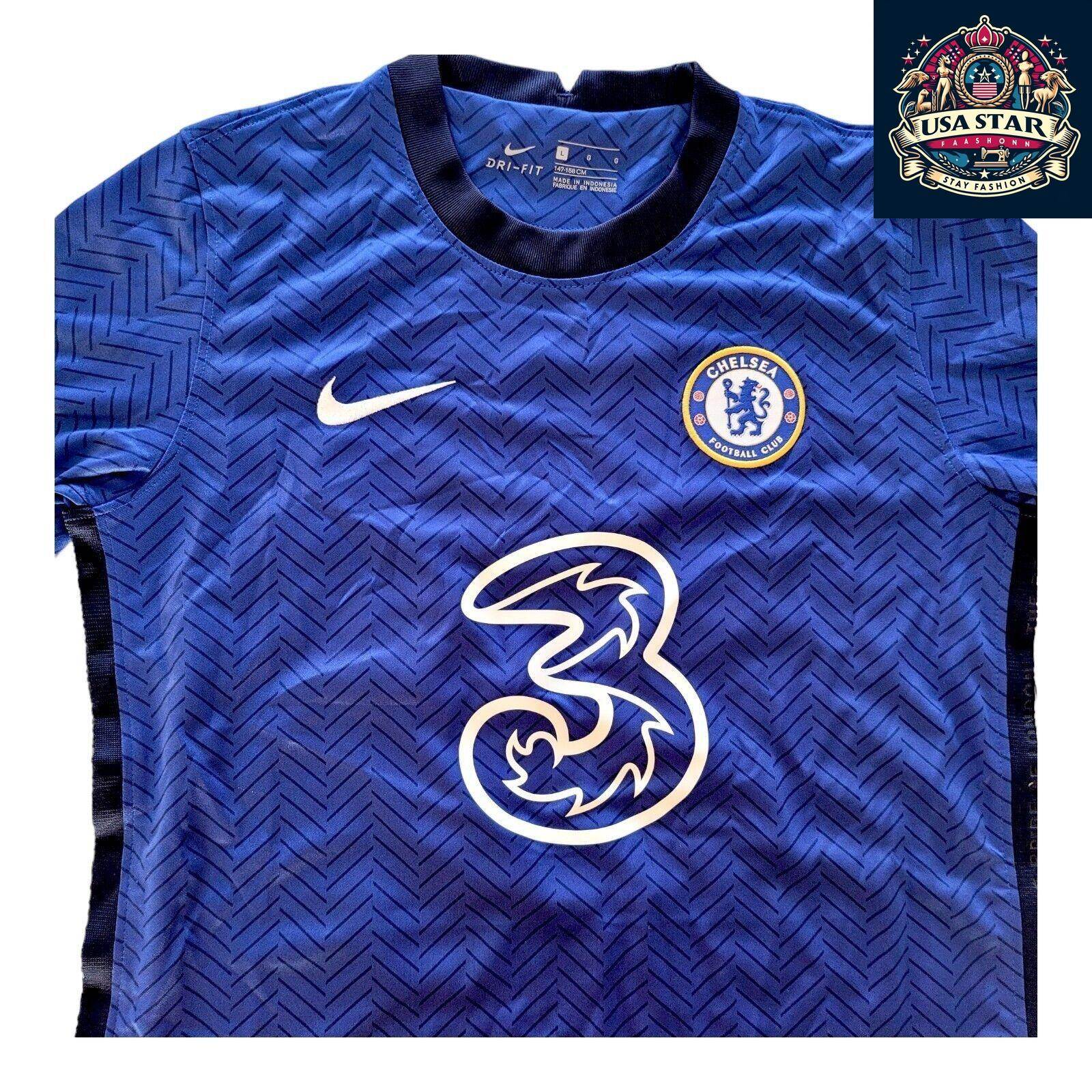 Chelsea FC Youth Home Shirt 2020/21 - Nike Dri - Fit, Lightweight, Breathable, Size L - USASTARFASHION