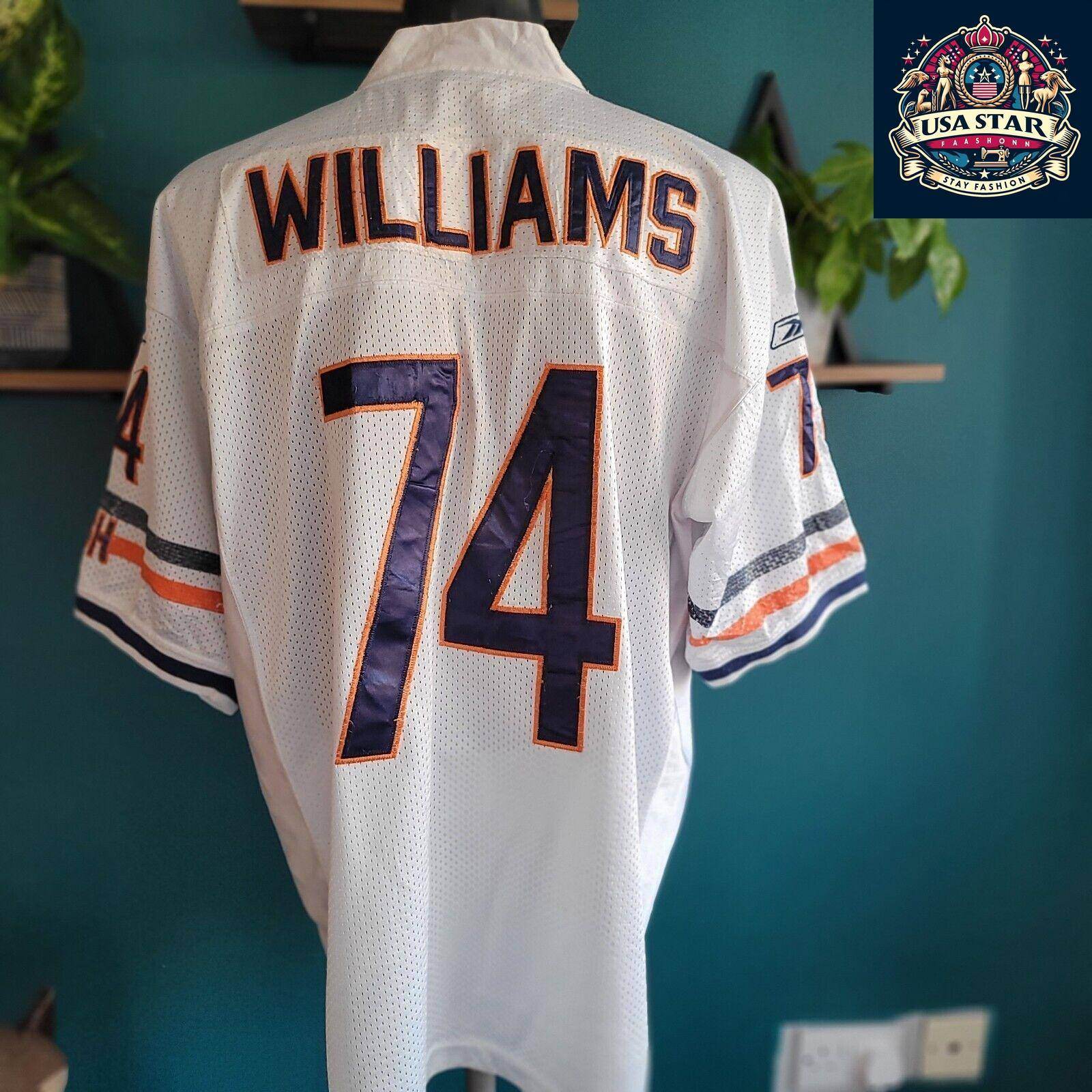 Chicago Bears Jersey 74 Williams Men's Size 52 - Authentic On Field Game Day Style - USASTARFASHION