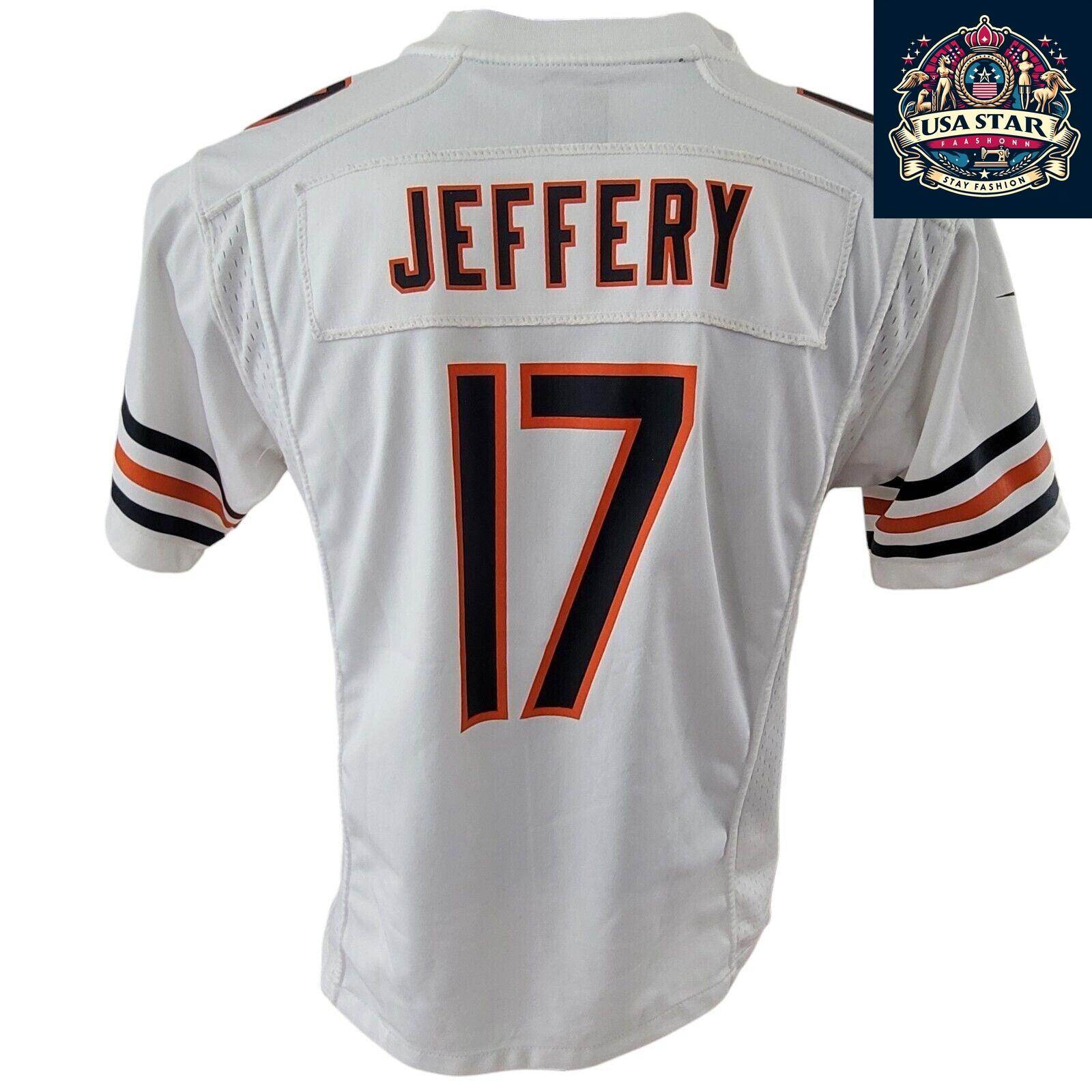Chicago Bears Youth Jersey Size L, Authentic Jeffery 17 for Ages 16 - 18, Stylish & Durable - USASTARFASHION