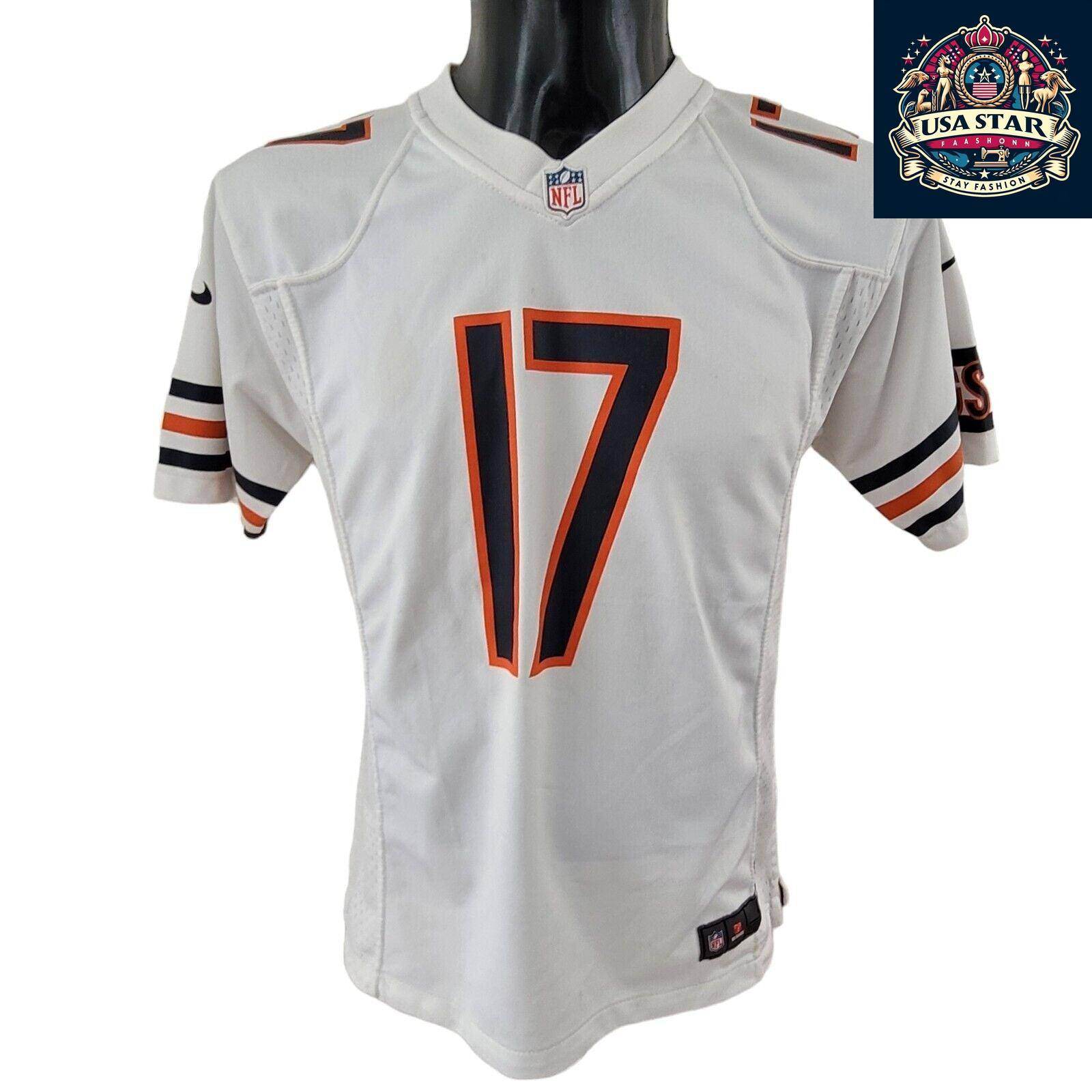 Chicago Bears Youth Jersey Size L, Authentic Jeffery 17 for Ages 16 - 18, Stylish & Durable - USASTARFASHION