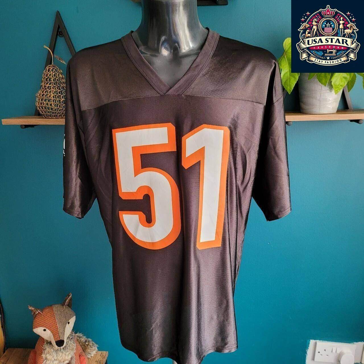 Cincinnati Bengals Jersey NFL Equipment 51 Odell Thurman Men’s Large Vintage Linebacker - USASTARFASHION