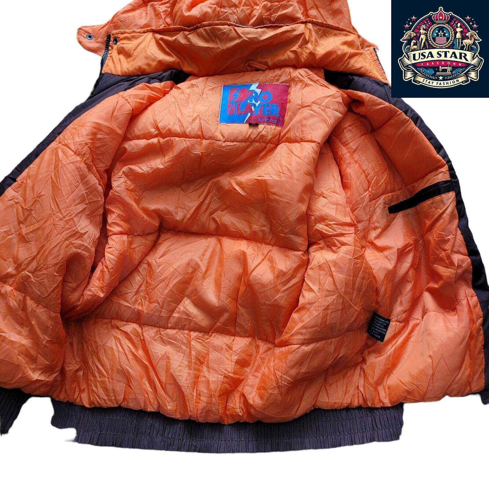Cleveland Browns Jacket Pro Player 90s Vintage Style Men's Small - Medium with Hoodie and Embroidery - USASTARFASHION
