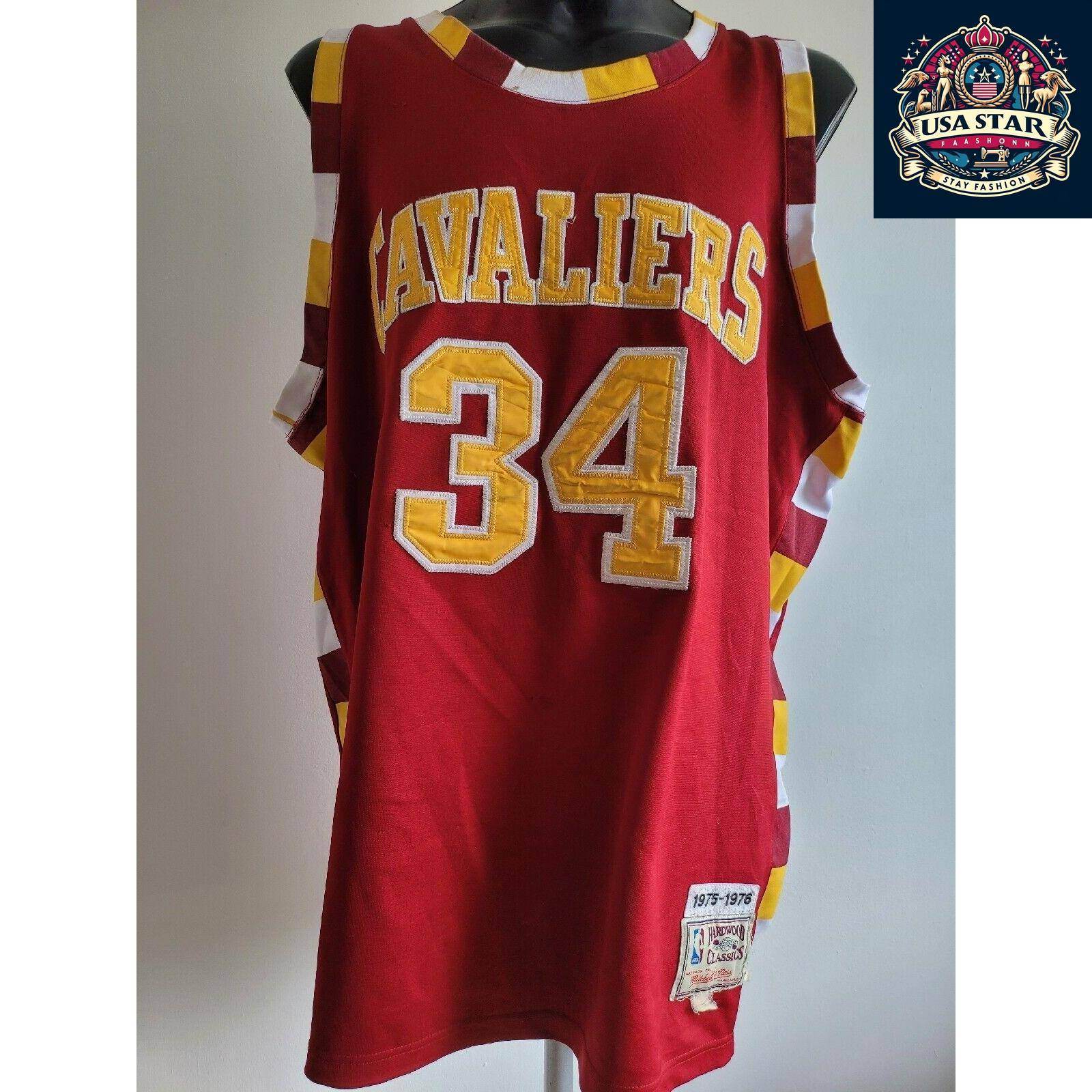 Cleveland Cavaliers Jersey 34 Austin Carr Hardwood Classics 2XL - Vintage Basketball Tribute - USASTARFASHION