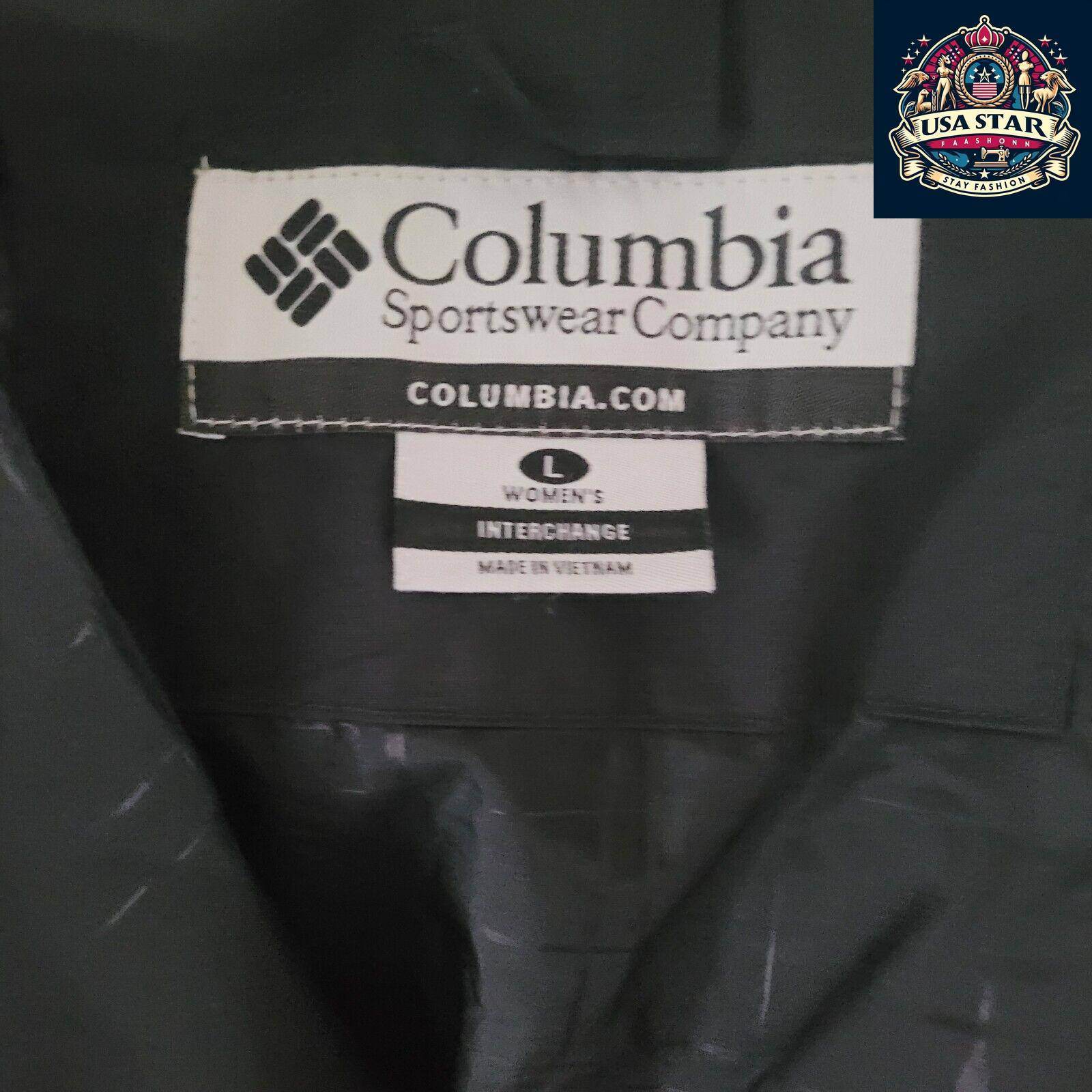 Columbia Waterproof Jacket Women, Whirlibird Omni - Tech, Lightweight with Adjustable Hood, Size L - USASTARFASHION