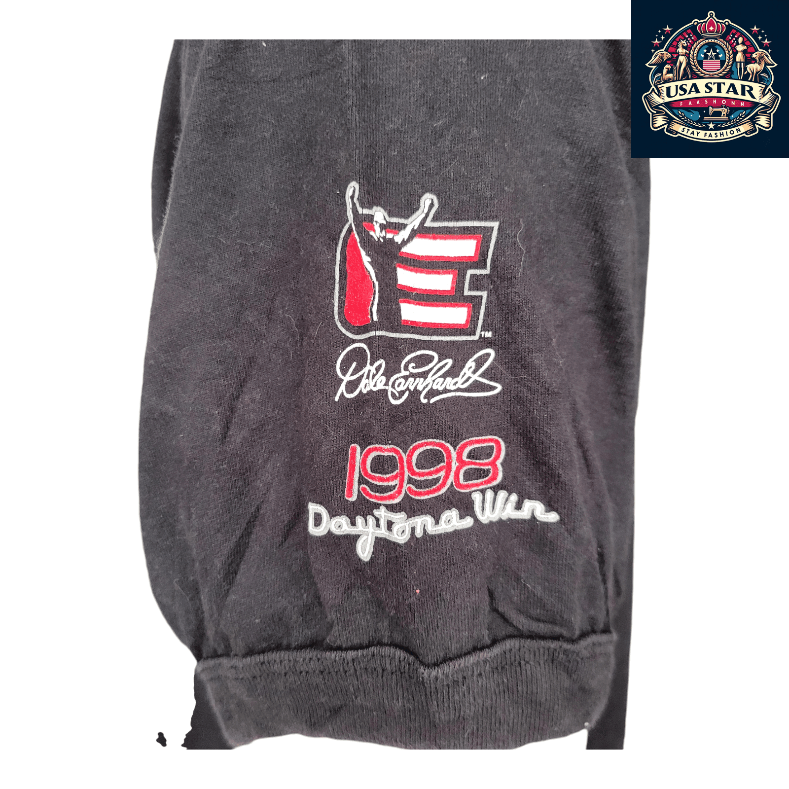 Dale Earnhardt T-Shirt 1998 Daytona 500 Win Men's Large 100% Cotton Officially Licensed Collectible - USASTARFASHION