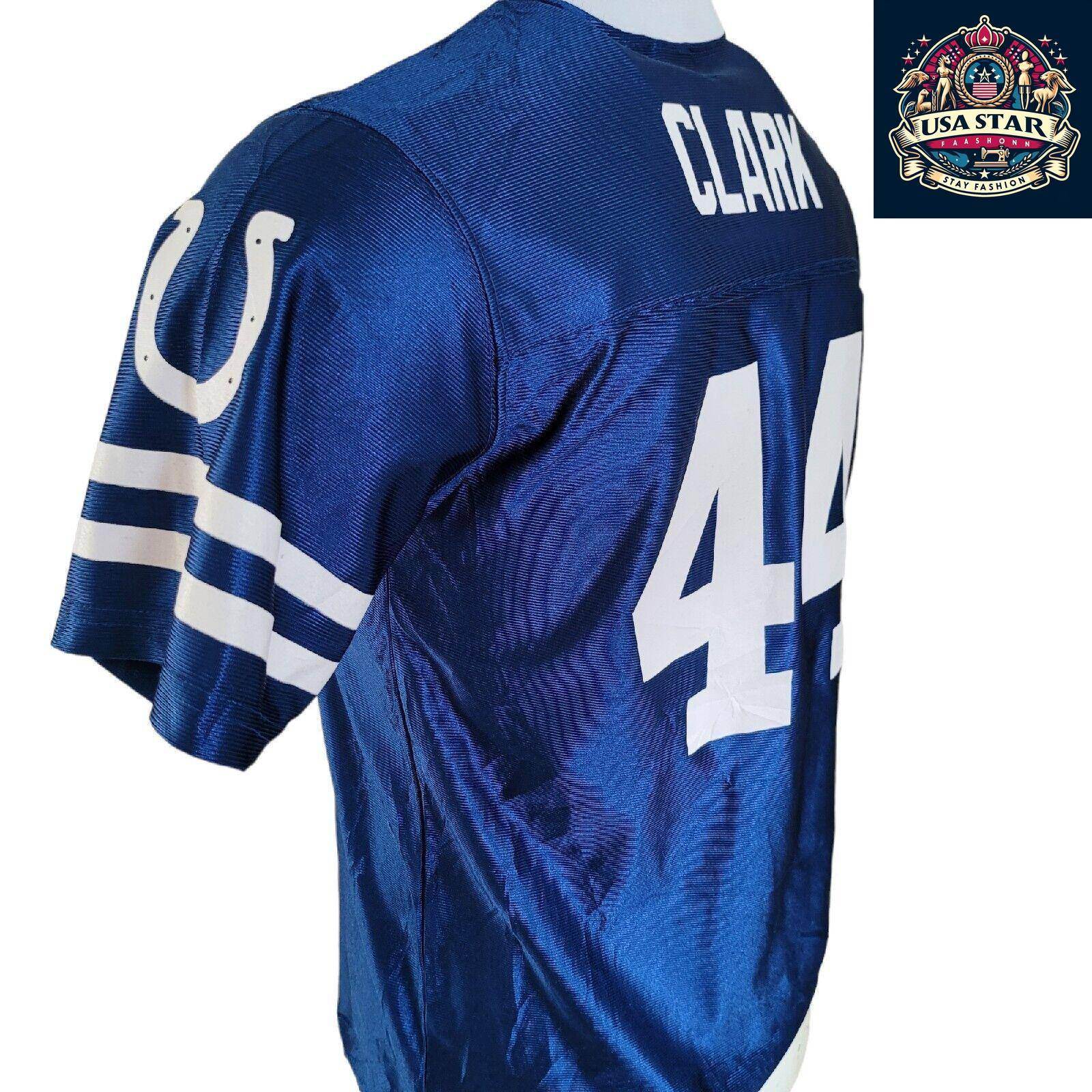 Dallas Clark Jersey Youth XL (18 - 20) - Indianapolis Colts Blue Classic Team Spirit Gear - USASTARFASHION