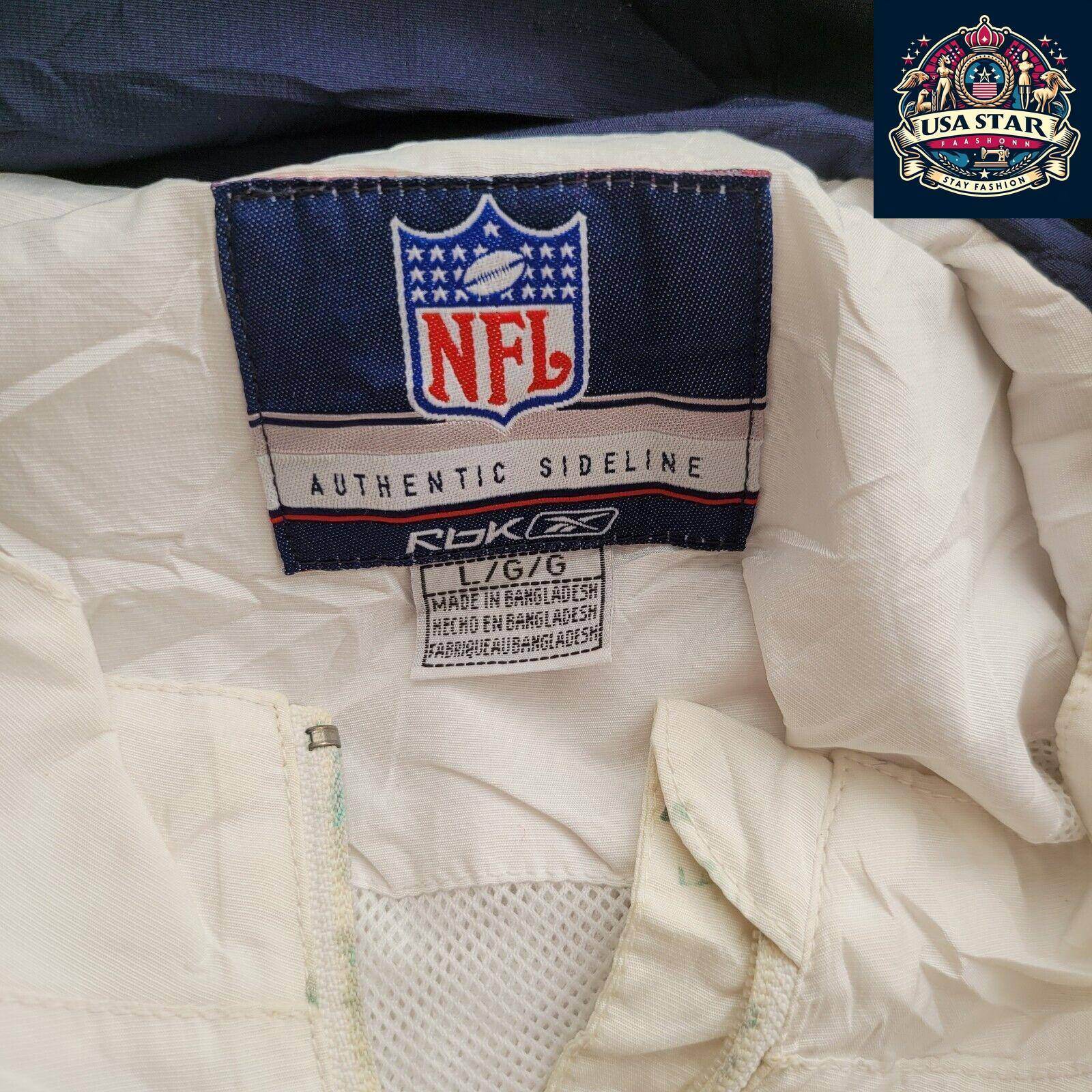 Dallas Cowboys Jacket - NFL Reebok Football Jacket, Size L, Authentic Fan Merchandise, Stylish & Comfortable - USASTARFASHION
