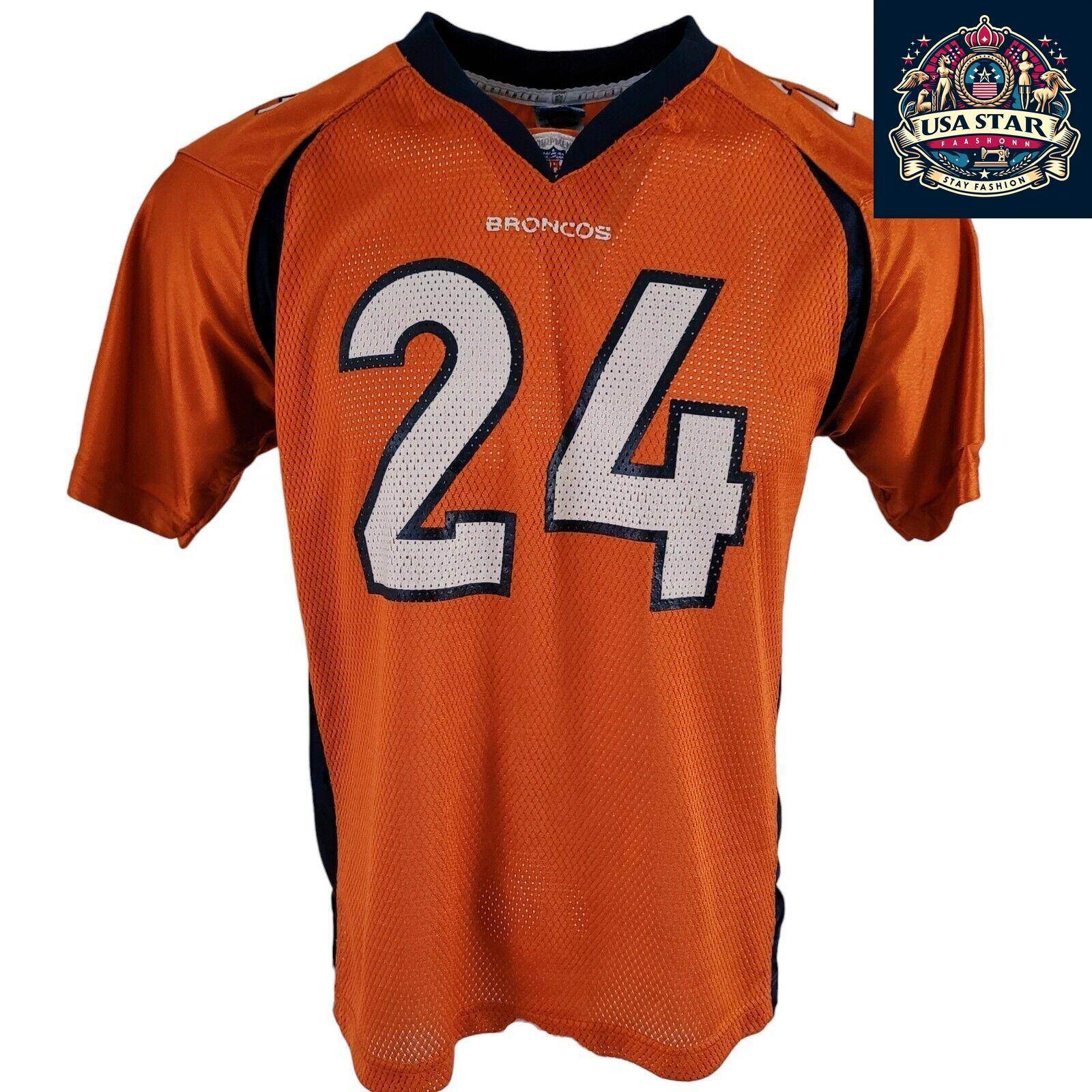 Denver Broncos Jersey Bailey 24 Youth XL Fits Adult Small - Comfortable, Durable Team Apparel - USASTARFASHION
