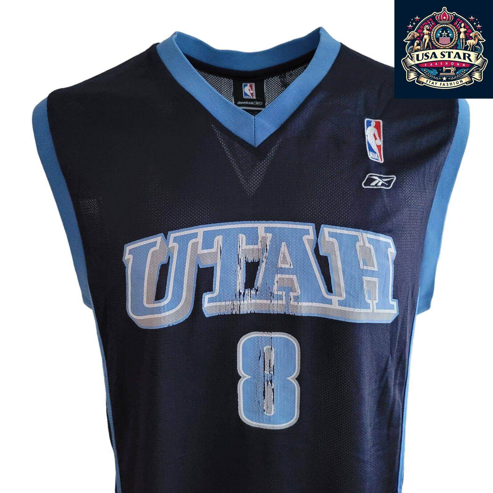 Deron Williams Jersey 8 Utah Jazz Size M - Authentic NBA Fan Apparel for Basketball Enthusiasts - USASTARFASHION