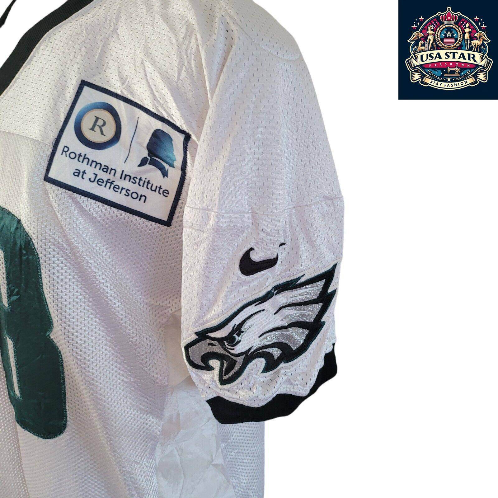 Elijah Qualls Jersey 98 Philadelphia Eagles Game - Issued White XXL - Authentic Memorabilia - USASTARFASHION
