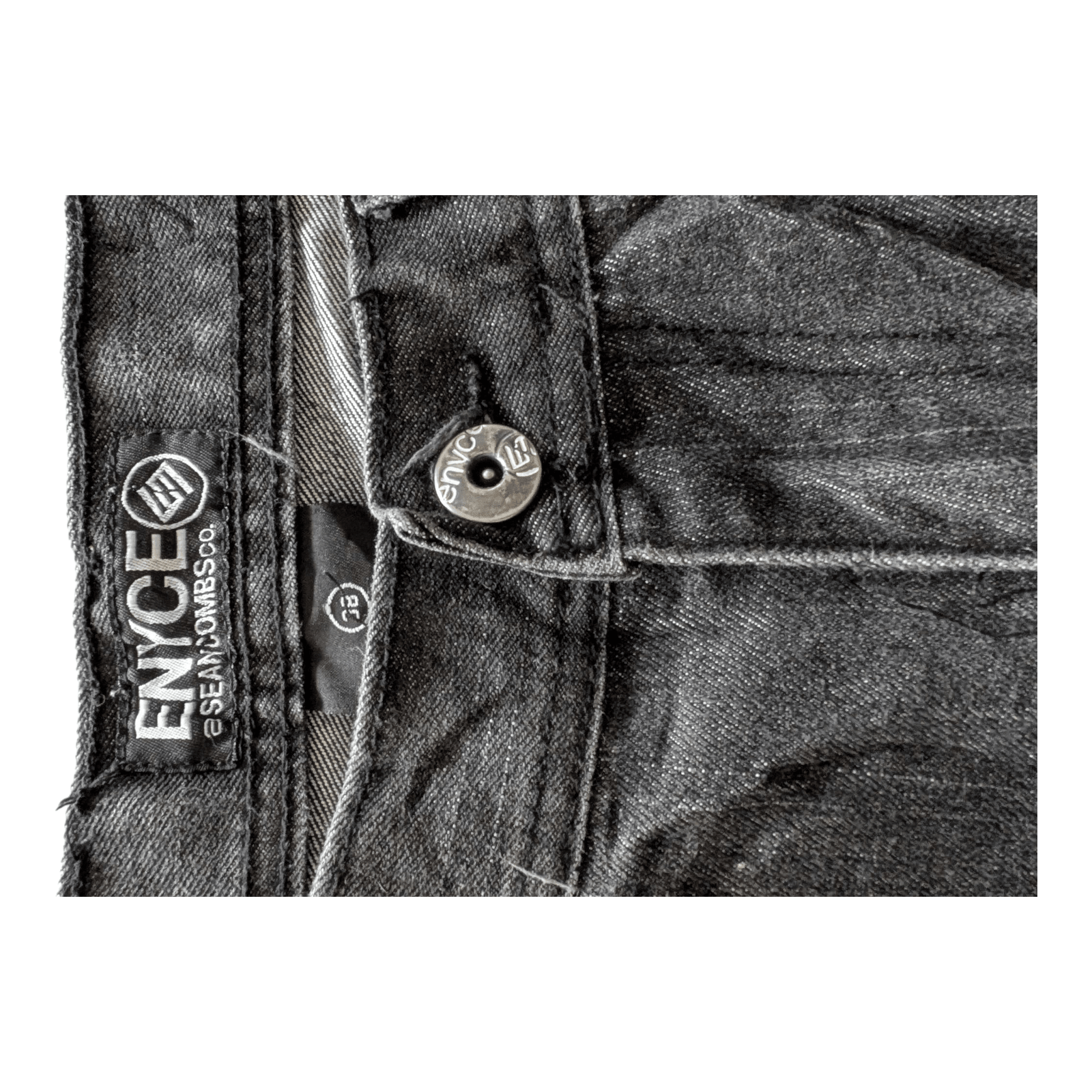 Enyce by Sean Combs Co. Men’s Jeans – Black Denim W38 L32 - USASTARFASHION
