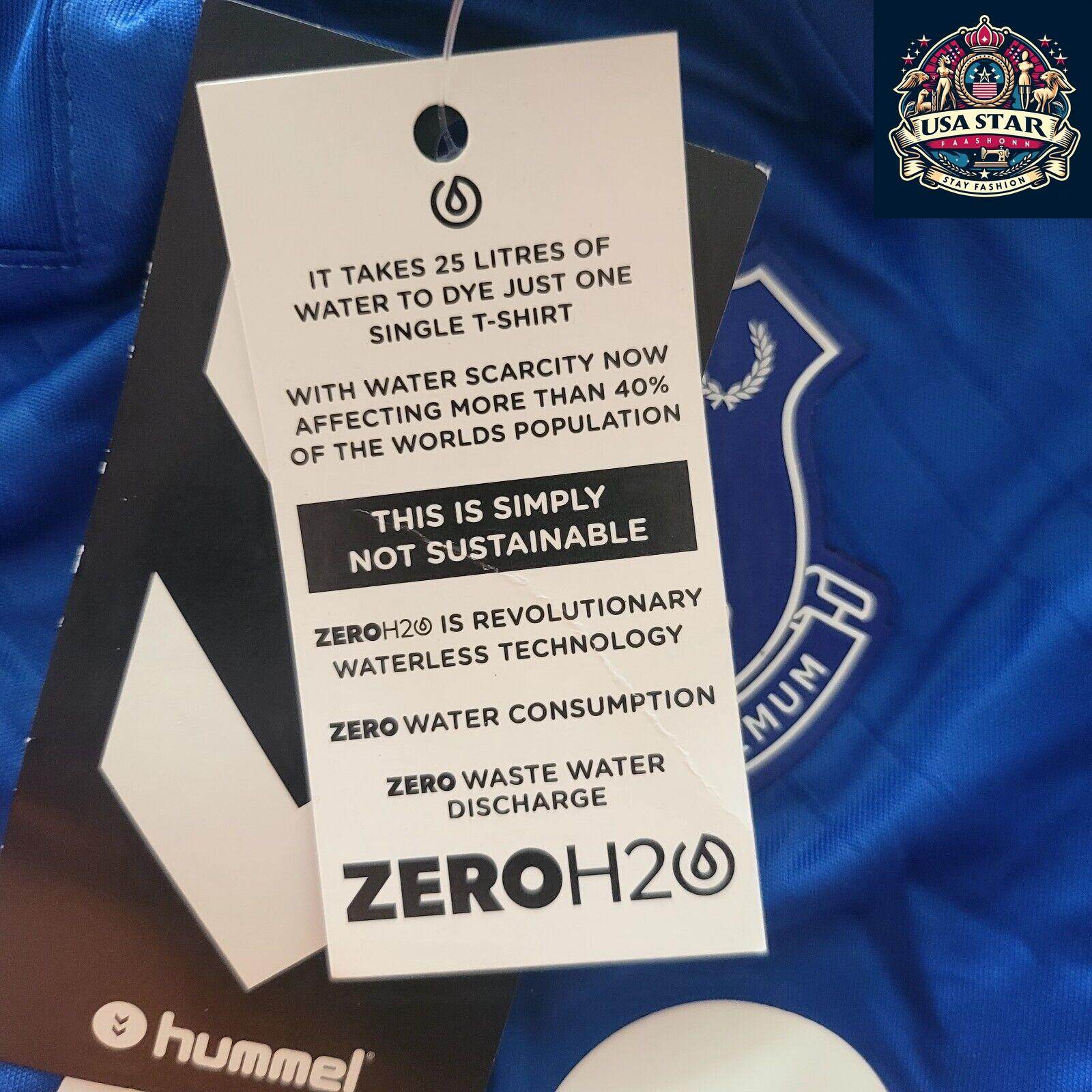 Everton Kids Jersey Hummel Mia 6 - 100% Polyester, Comfortable, Lightweight Design - USASTARFASHION