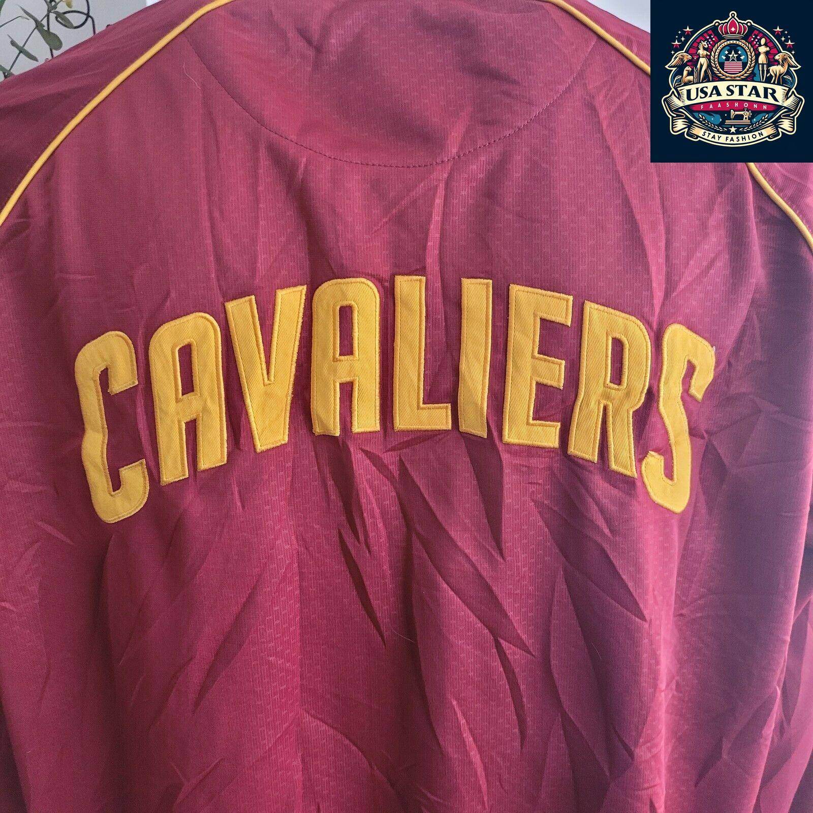 G - III By Carl Banks Cleveland Cavaliers Track Jacket XL, Full Zip, Stitched Logo, 100% Polyester - USASTARFASHION
