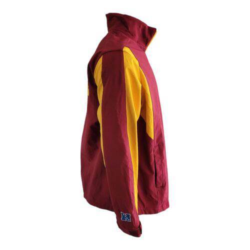 NFL Red Skins Red/Yellow F Jacket Size L Vtg Team Logo Washington - USASTARFASHION