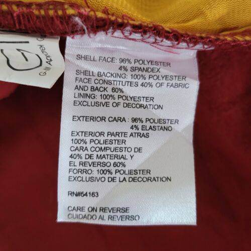 NFL Red Skins Red/Yellow F Jacket Size L Vtg Team Logo Washington - USASTARFASHION