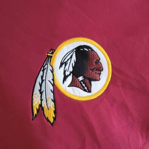 NFL Red Skins Red/Yellow F Jacket Size L Vtg Team Logo Washington - USASTARFASHION