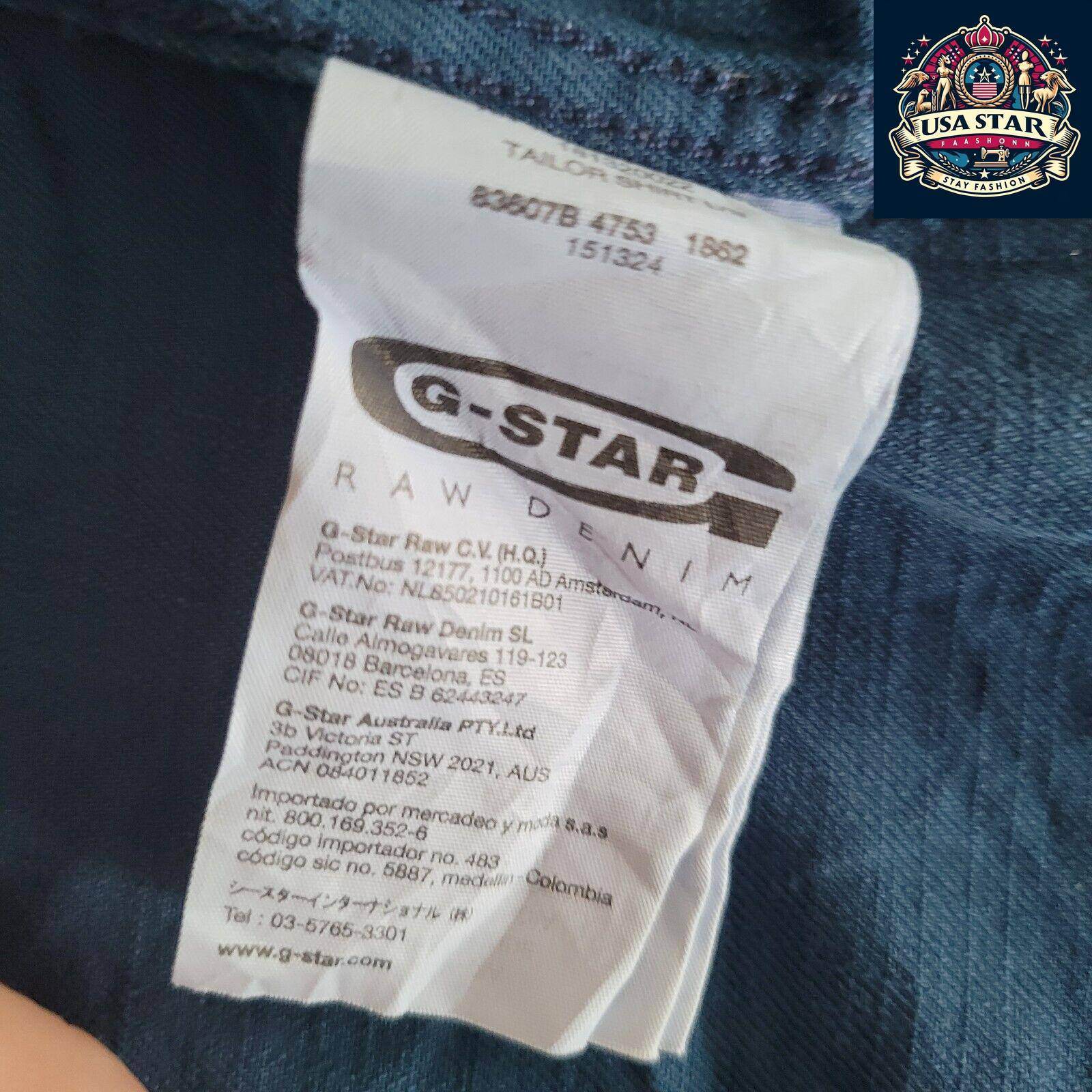 π¨βπ€π G - Star Raw Denim Shirt Men's Sz M - Great Vintage Condition ππ¨βπ€ - USASTARFASHION