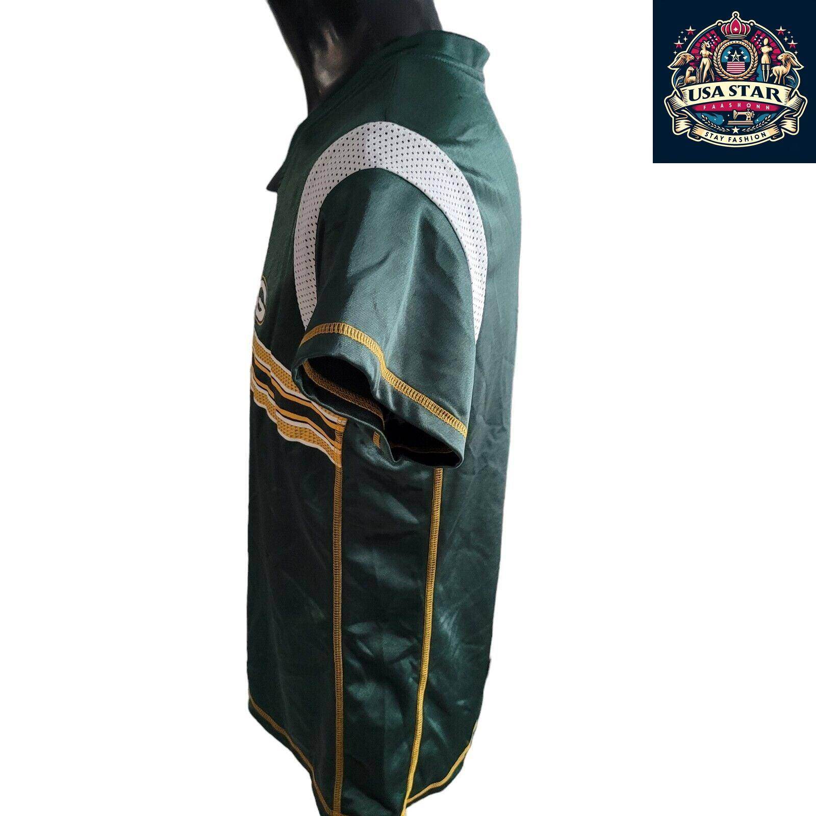Green Bay Packers Women's Jersey Large Featuring Aaron Rodgers 12 - Official NFL Team Apparel - USASTARFASHION