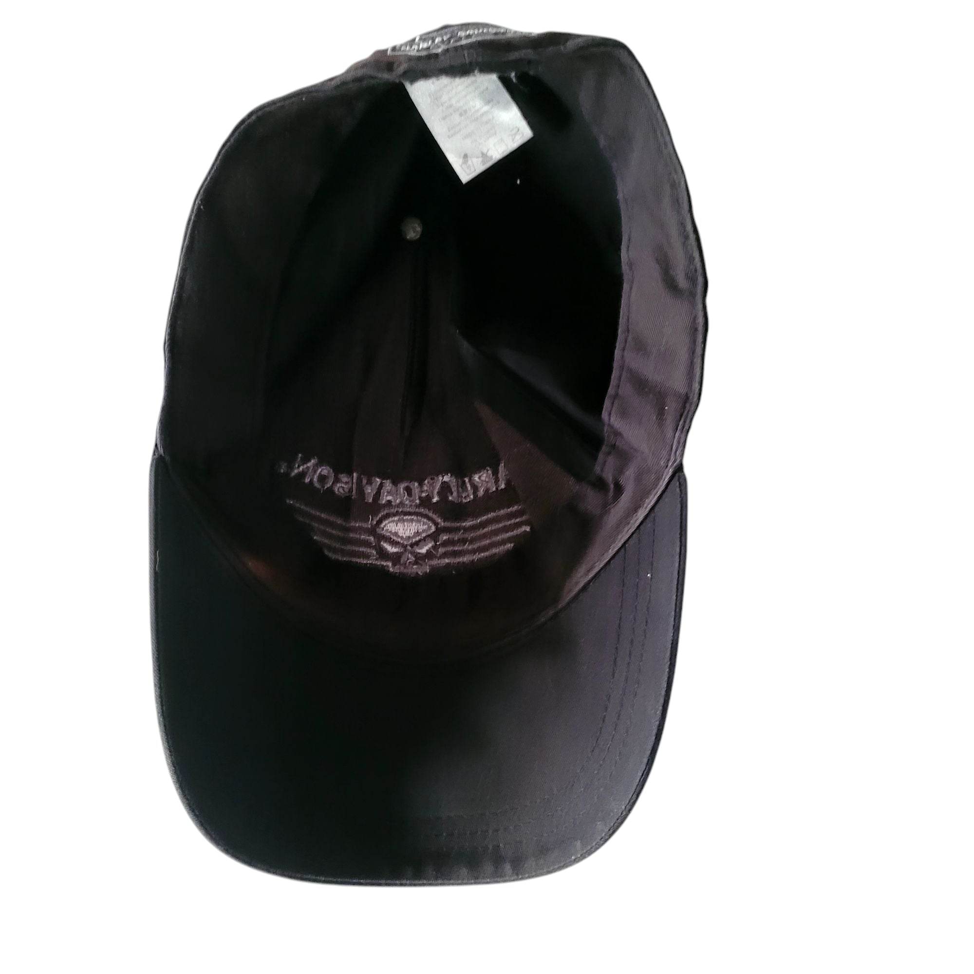 Harley - Davidson Skull Logo Cap - Black - XL - Fitted - USASTARFASHION