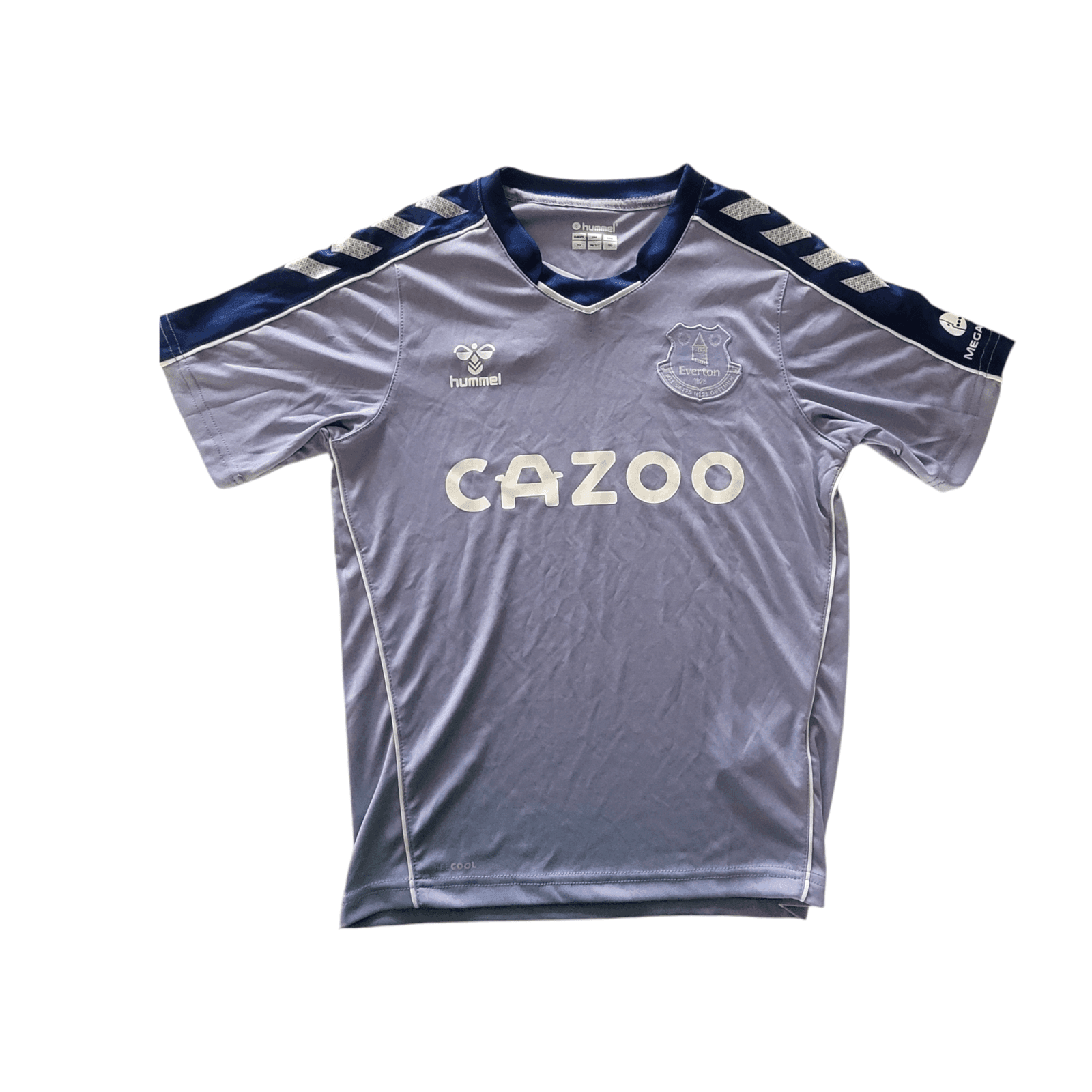 Hummel Everton FC 21/22 Kids Jersey - YM/12Y 152 cm - BEECOOL Technology - Grey - USASTARFASHION
