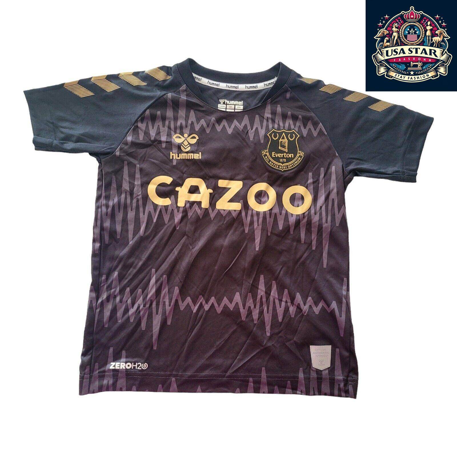 Hummel Everton Away Jersey 6 Years - Barbakis 9 - Dark Purple - Youth Soccer Apparel - USASTARFASHION