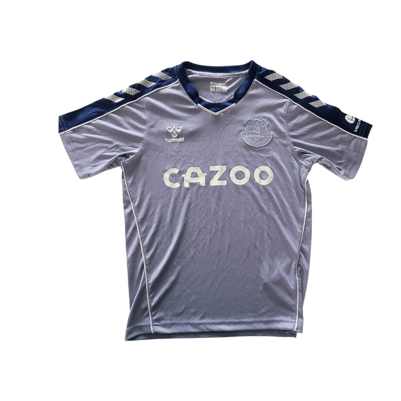Hummel Everton FC 21/22 Kids Jersey - YM/12Y 152 cm - BEECOOL Technology - Grey - USASTARFASHION