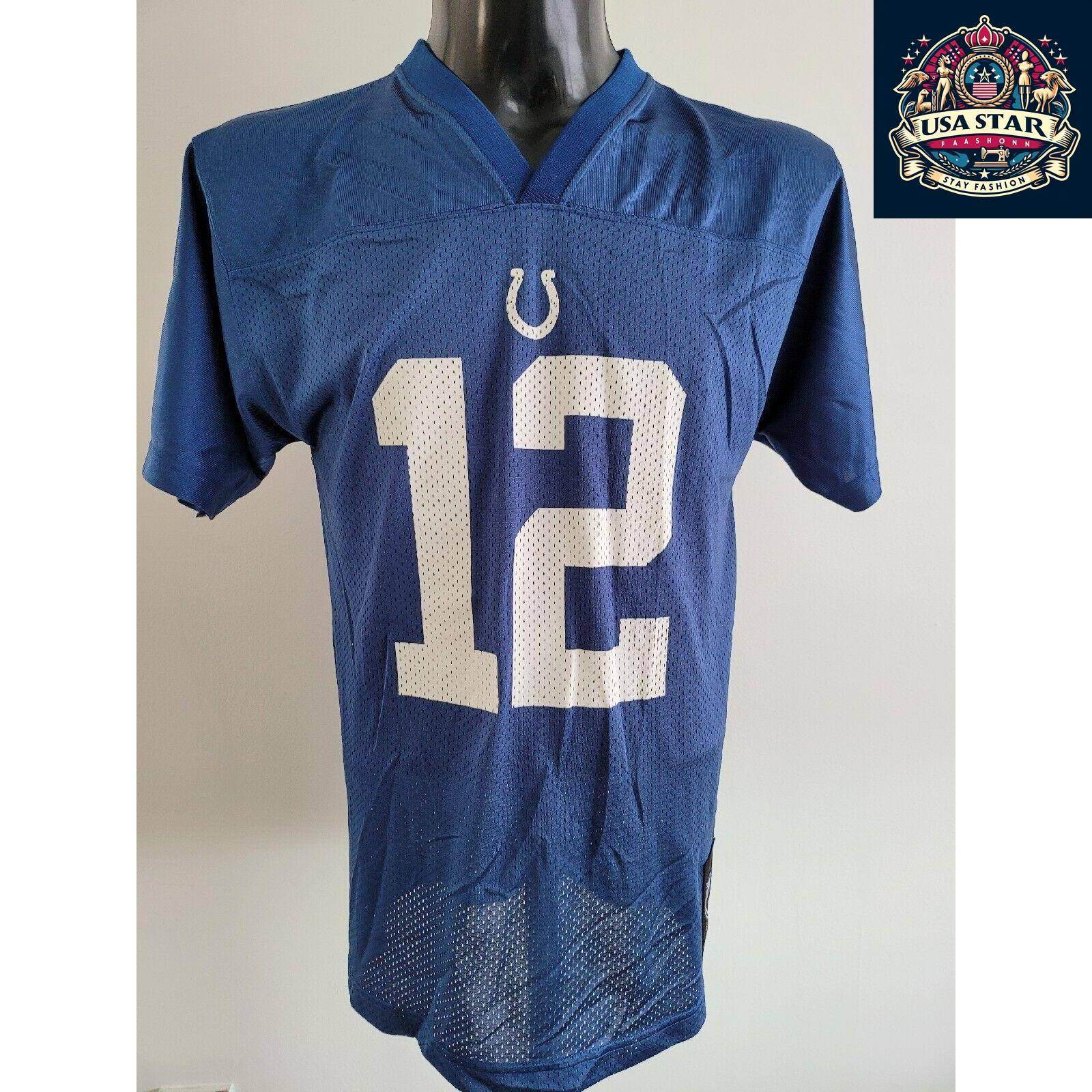 Indianapolis Colts Youth Jersey XL Andrew Luck 12 Shirt - Comfortable, Durable Team Apparel - USASTARFASHION