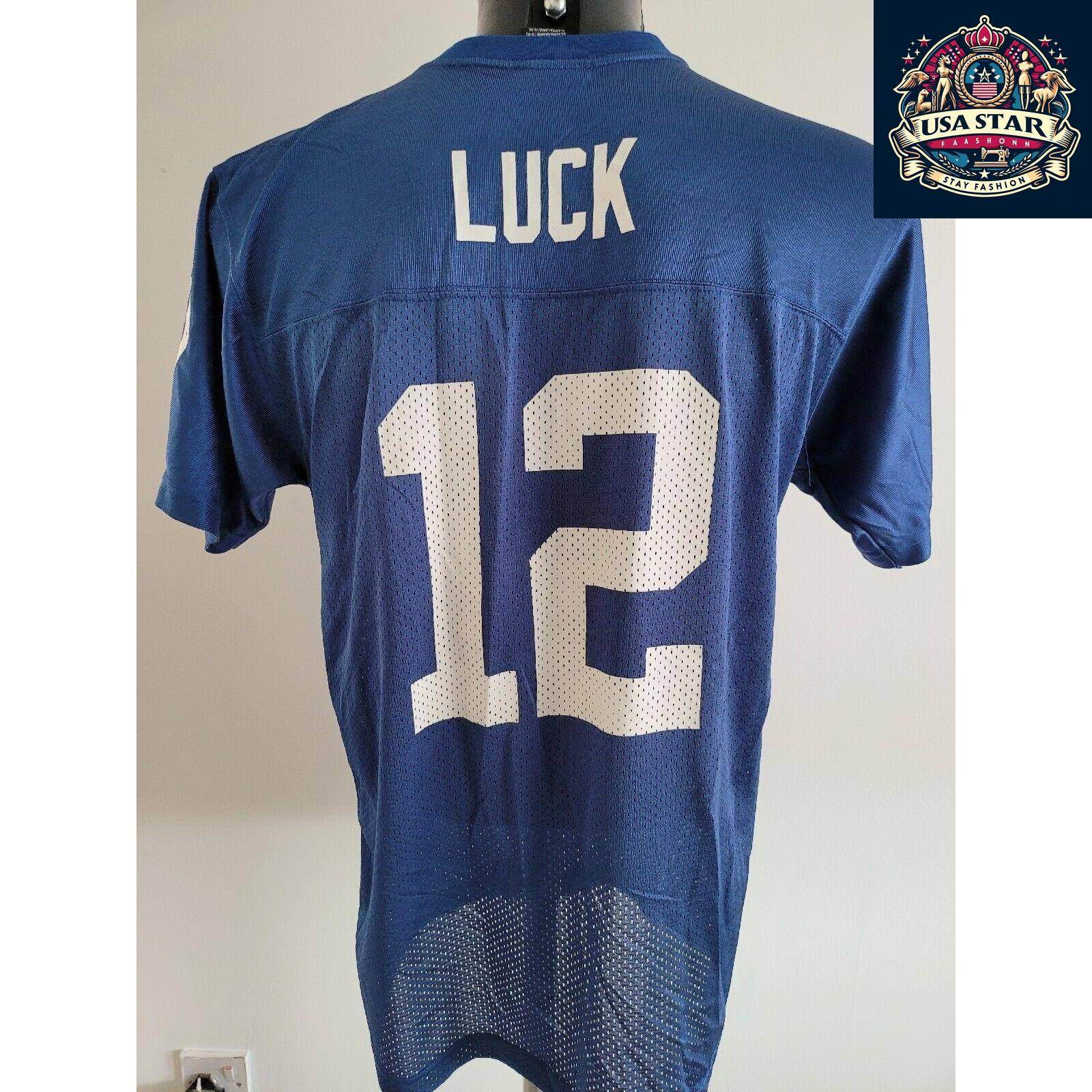 Indianapolis Colts Youth Jersey XL Andrew Luck 12 Shirt - Comfortable, Durable Team Apparel - USASTARFASHION
