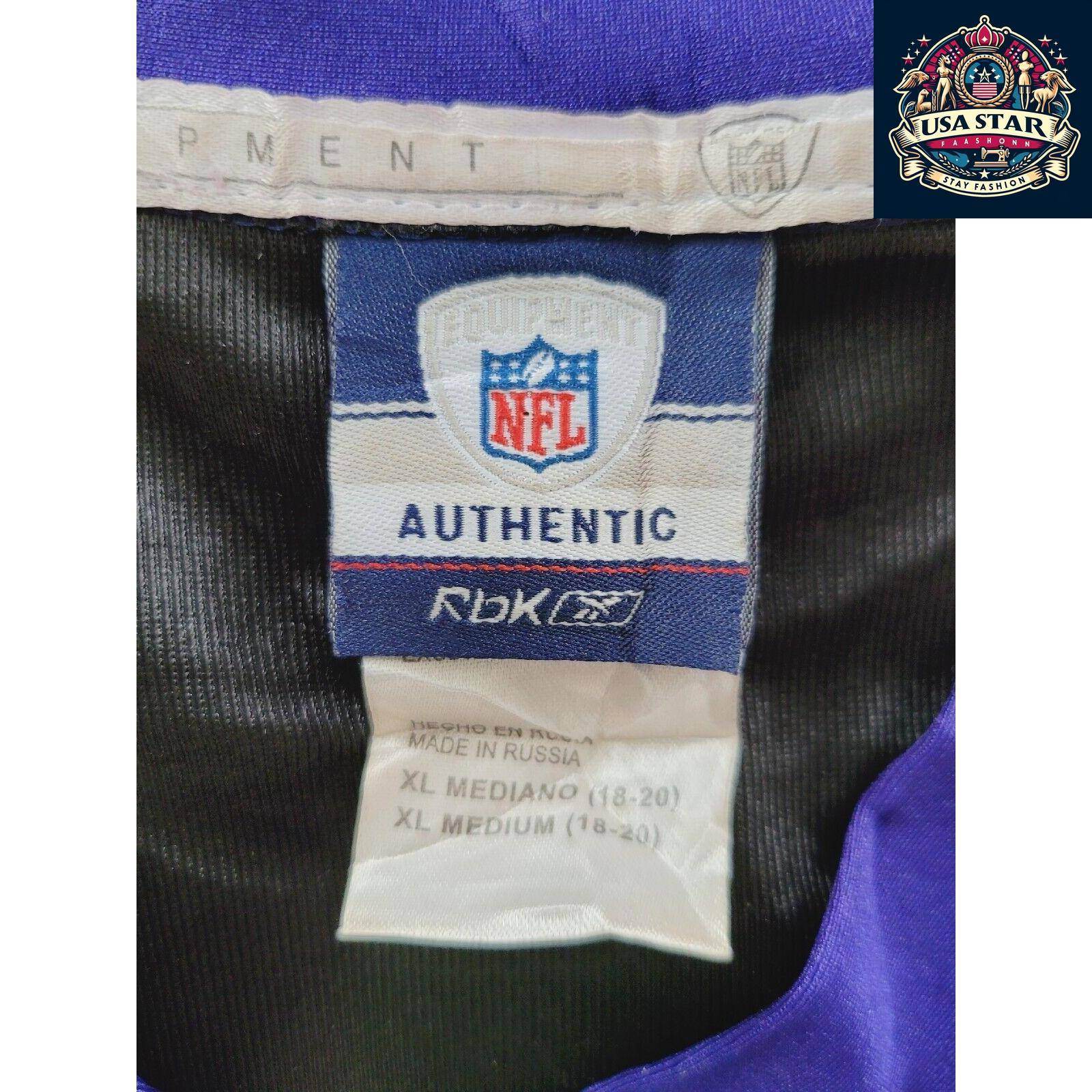 Joe Flacco 5 Ravens Jersey - Black Reebok NFL Medium - Durable, Stylish Fan Gear for Game Day - USASTARFASHION