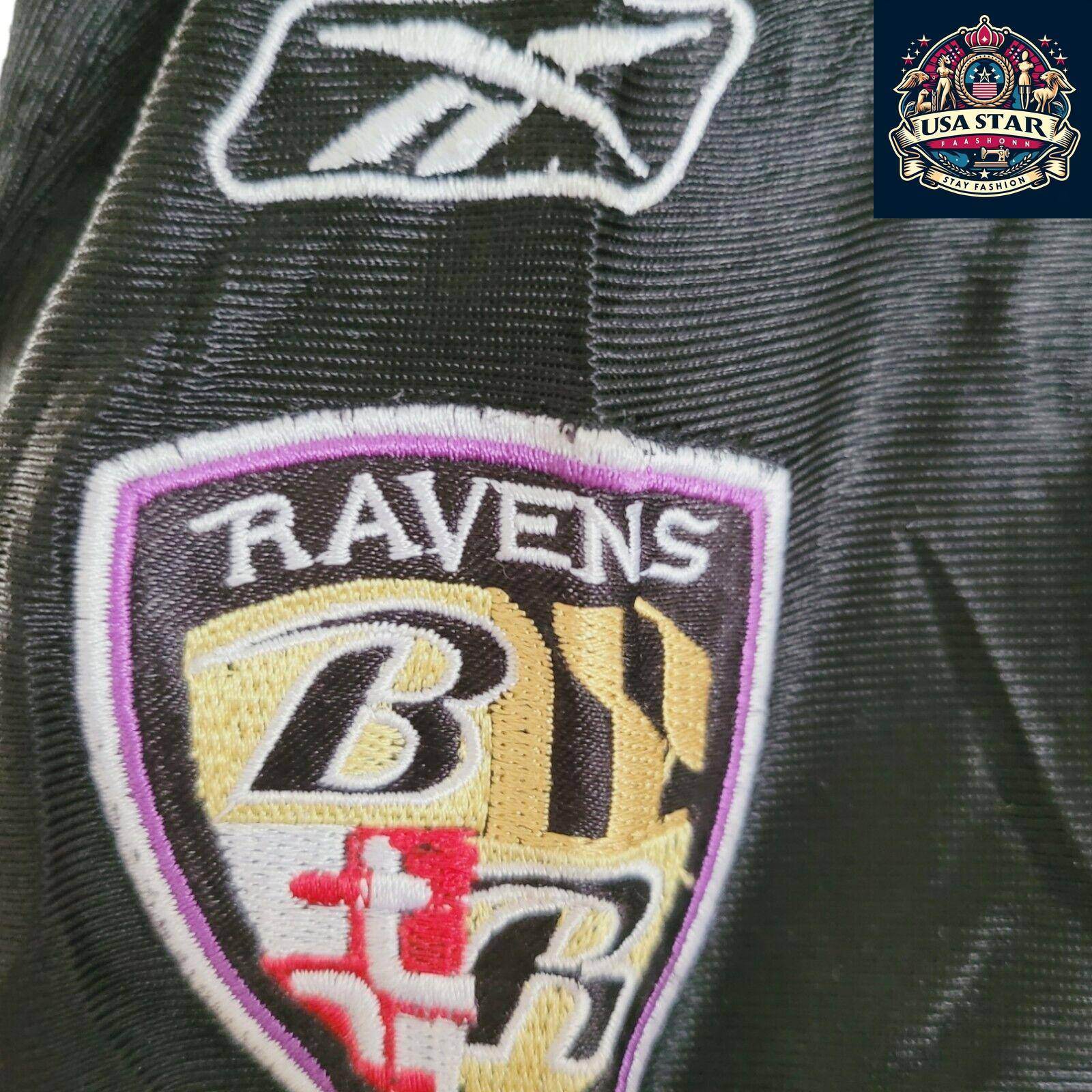 Joe Flacco 5 Ravens Jersey - Black Reebok NFL Medium - Durable, Stylish Fan Gear for Game Day - USASTARFASHION