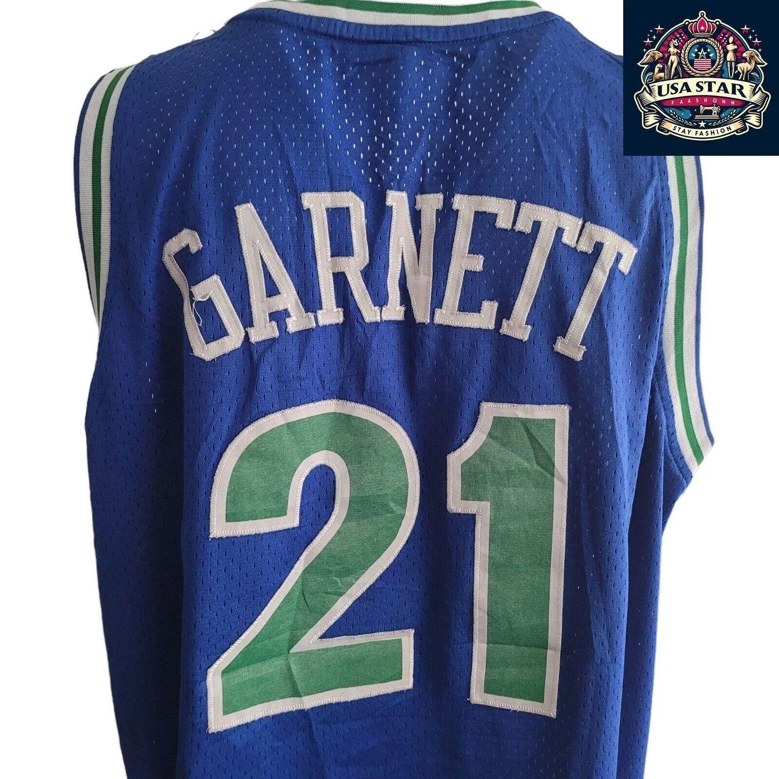Kevin Garnett 21 Minnesota Timberwolves Jersey Sz L 1996 Hardwood Classics by Adidas - USASTARFASHION