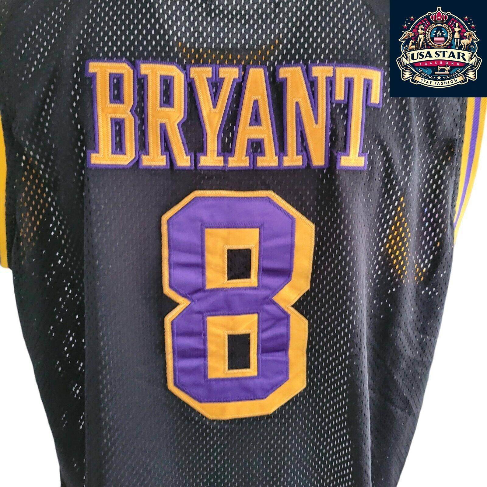 Kobe Bryant Jersey 8 Los Angeles Lakers NBA Basketball, Size L, Classic Fan Apparel - USASTARFASHION